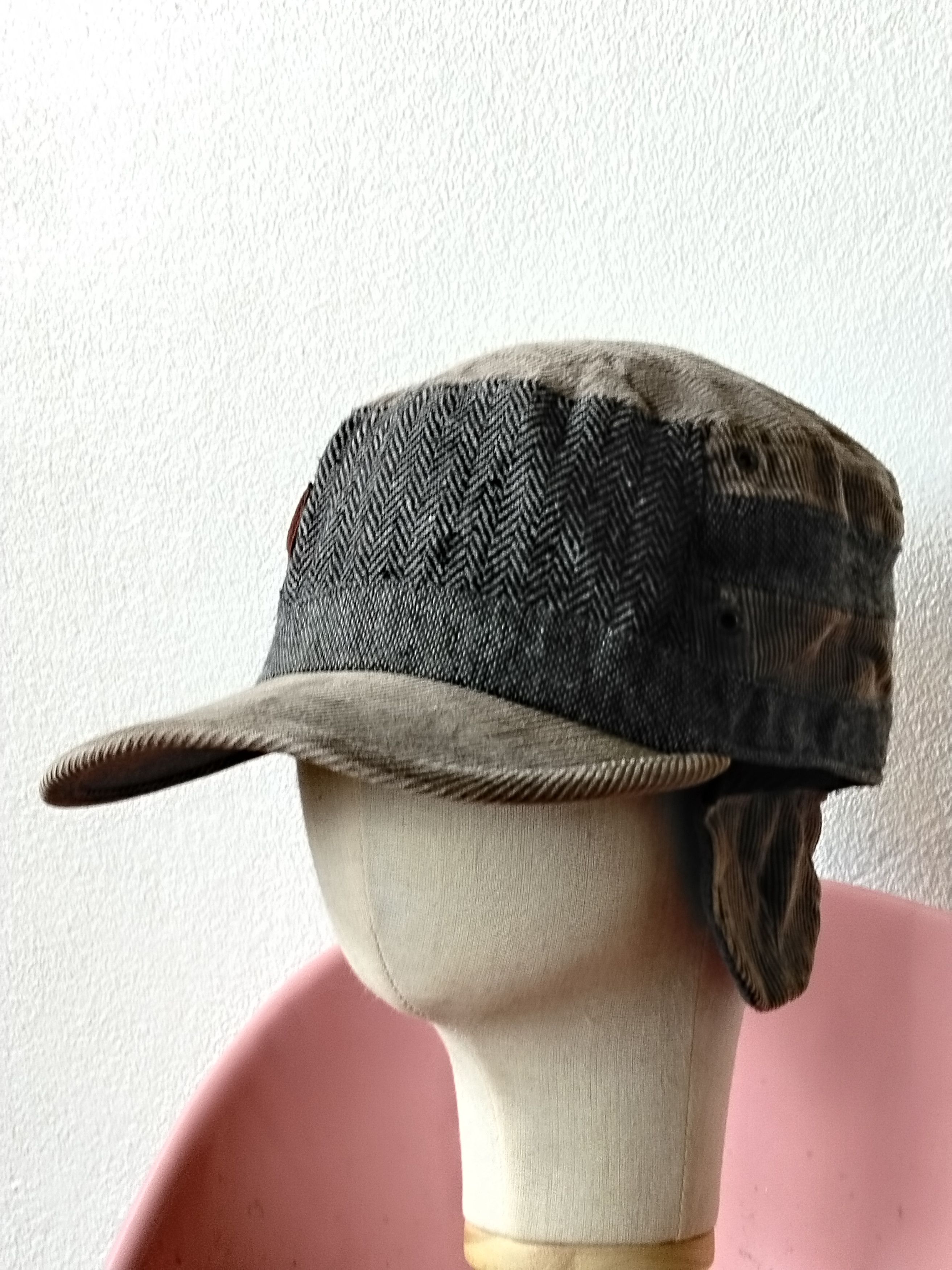 Lonsdale Lonsdale London grey herringbone tweed flat cap Size ONE SIZE - 2 Thumbnail