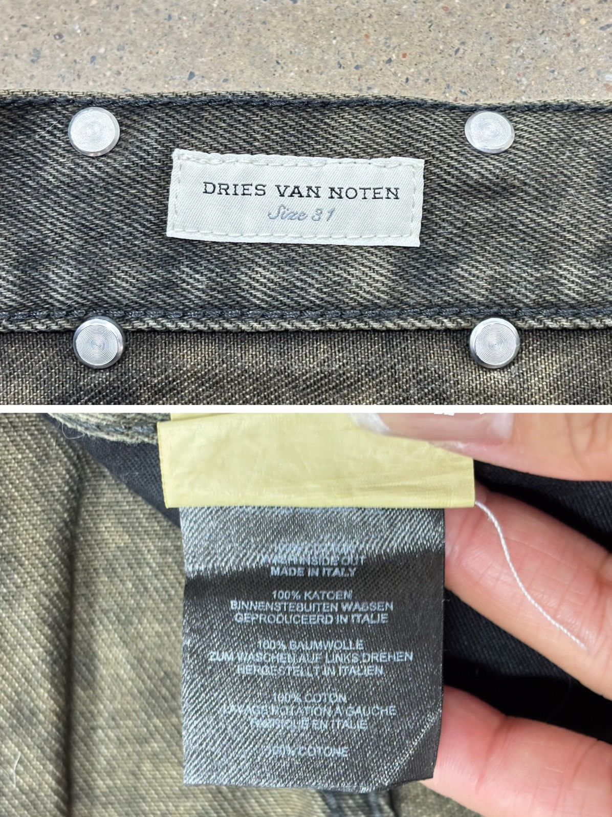 Dries Van Noten Dries Van Noten DVN Noten Garment Dyed Pine Pants Size US 31 - 7 Thumbnail