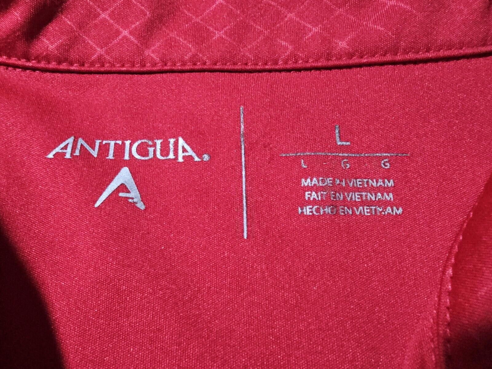 Antigua St Louis Cardinals Polo Shirt Adult Large Red Collared Size ONE SIZE - 3 Thumbnail
