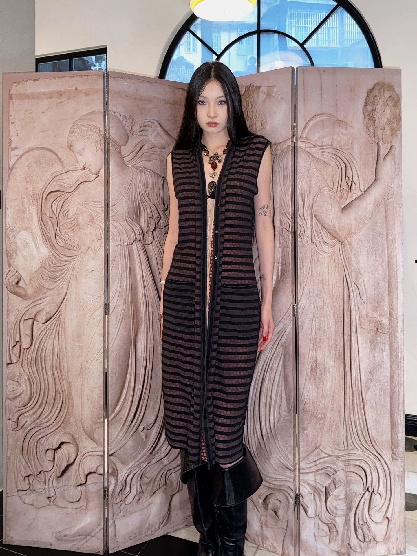 Jean Paul Gaultier JPG 90s Bustier Tulle Mesh Micro Sheer Layered Dress Women's Size M / US 6-8 / IT 42-44 - 3 Thumbnail
