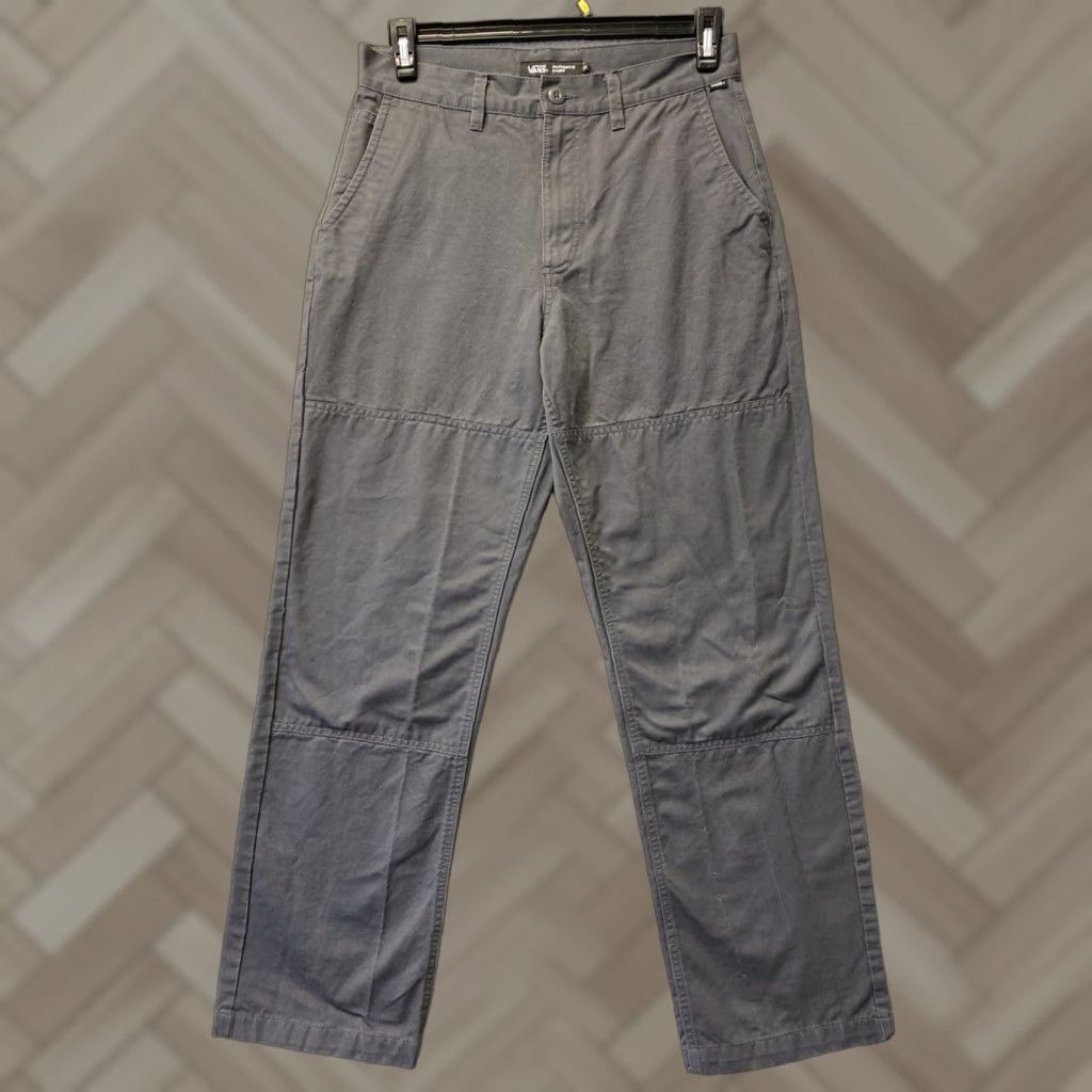 Vans VANS Chino Pants Men's 29 Gray Relaxed Fit Double Knee Casual Skater Size US 29 - 1 Thumbnail