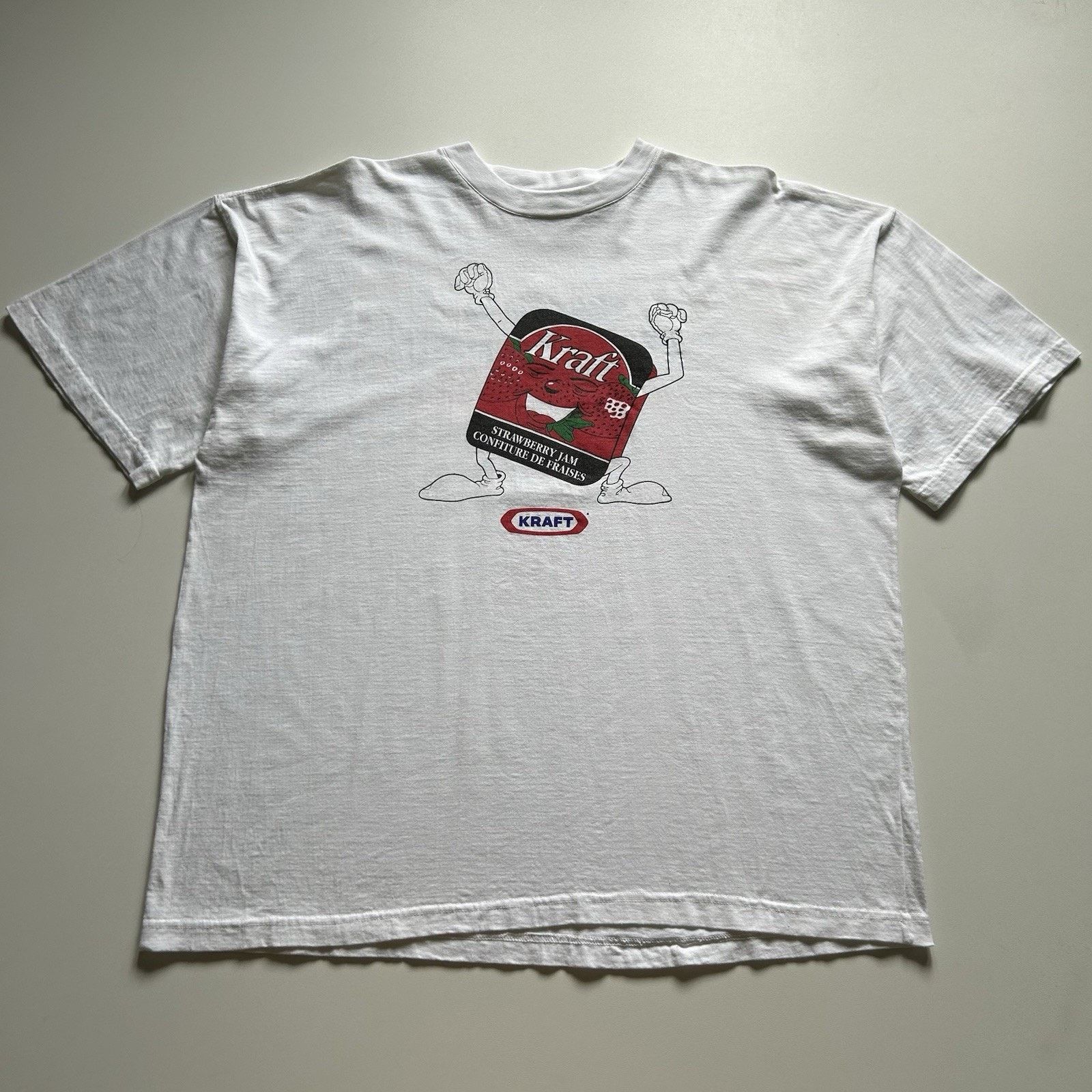 Vintage Kraft Strawberry Jam T-Shirt XXL 90s Promo Graphic