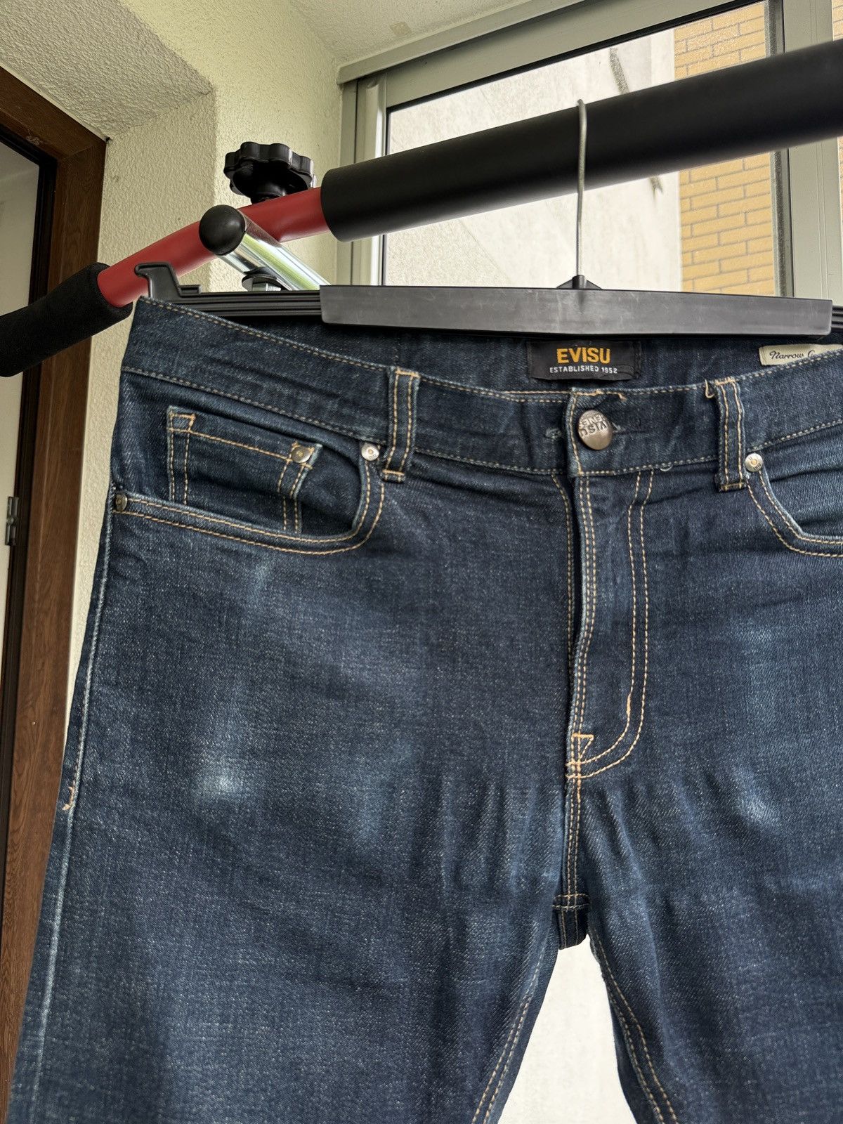 Evisu Vintage Japan Evisu Jeans Red Logo Selvedge Size US 32 / EU 48 - 3 Thumbnail