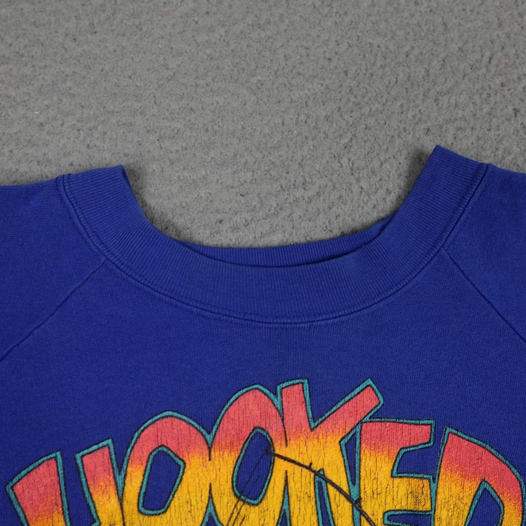 Sunray Sportswear VINTAGE Sun Sportswear Hooked On Fishin Sweatshirt Mens L Blue Graphic Print 80s 90s Size US L / EU 52-54 / 3 - 6 Thumbnail