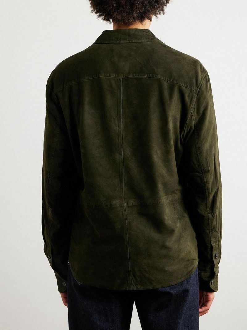 Polo Ralph Lauren Ralph Lauren Suede Utility Jacket Green Goat Leather Field L Size US L / EU 52-54 / 3 - 3 Thumbnail