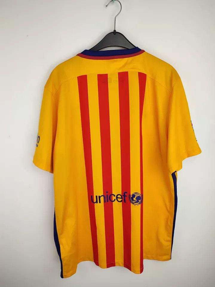 Nike FC Barcelona Away 2015 - 2016 FOOTBALL Kit SHIRT SOCCER Size US XL / EU 56 / 4 - 14 Thumbnail