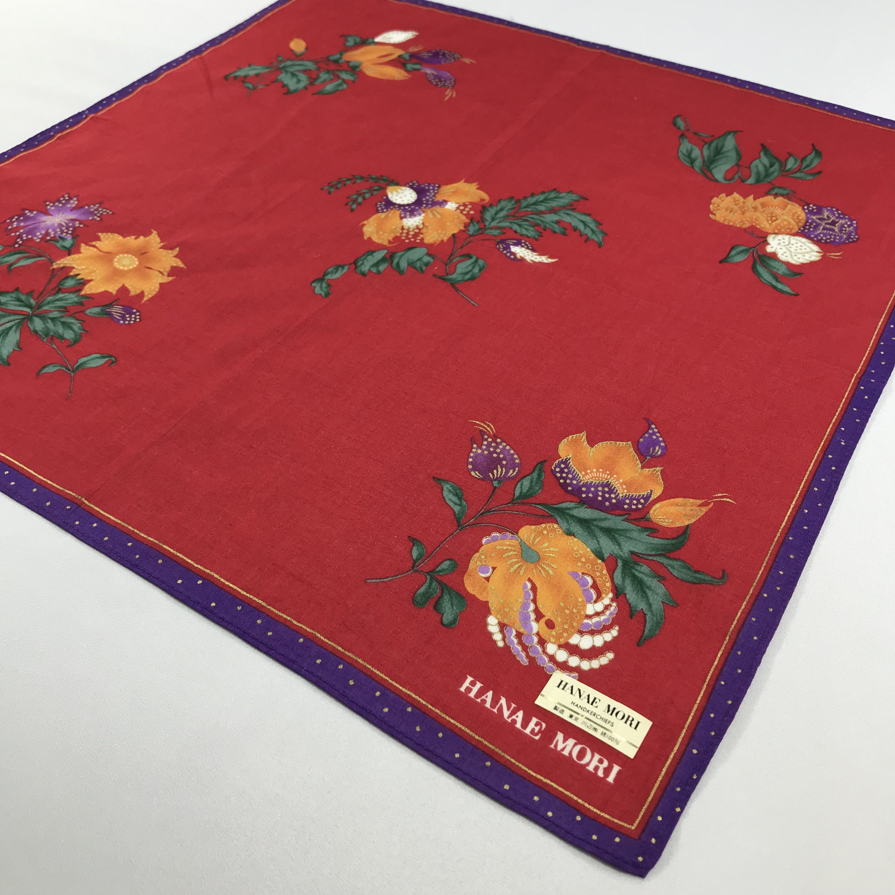 Hanae Mori × Vintage Hanae Mori Bandana / Handkerchief / Neckerchief - S2003 Size ONE SIZE - 2 Thumbnail