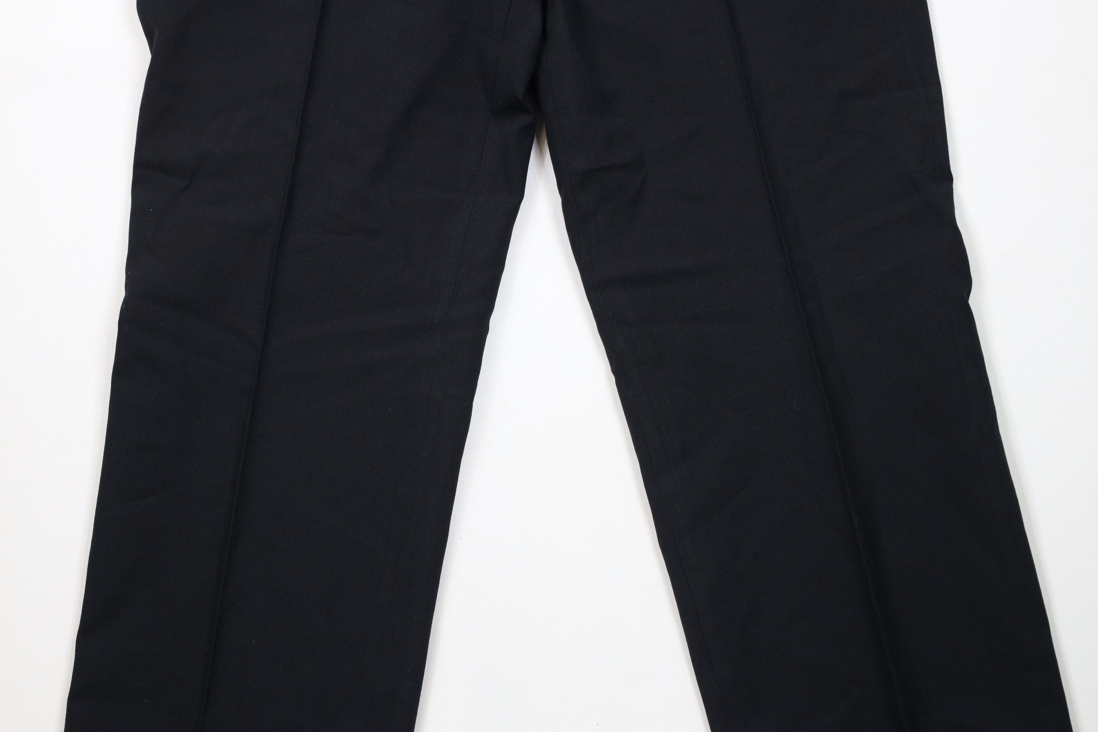 Vintage Vintage 70s Streetwear Wool Cuffed Wide Leg Pants Black USA Size US 34 / EU 50 - 3 Thumbnail