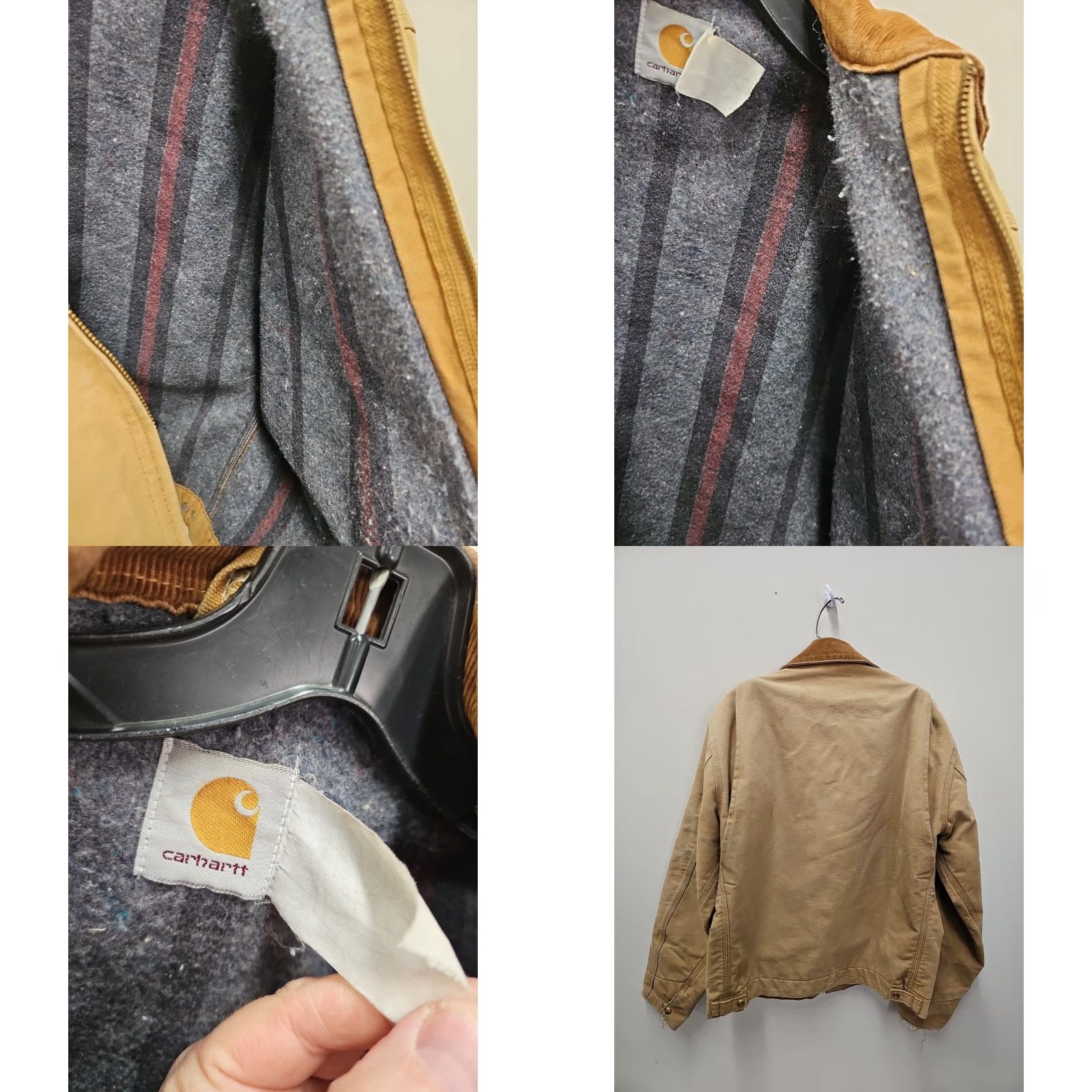 Carhartt VINTAGE Carhartt Jacket Shoulder? No - Use accurate: Carhartt J97 Jacket Mens 90s Workwear Brown L/XL Blanket Lined Distressed Faded USA Size US M / EU 48-50 / 2 - 9 Thumbnail