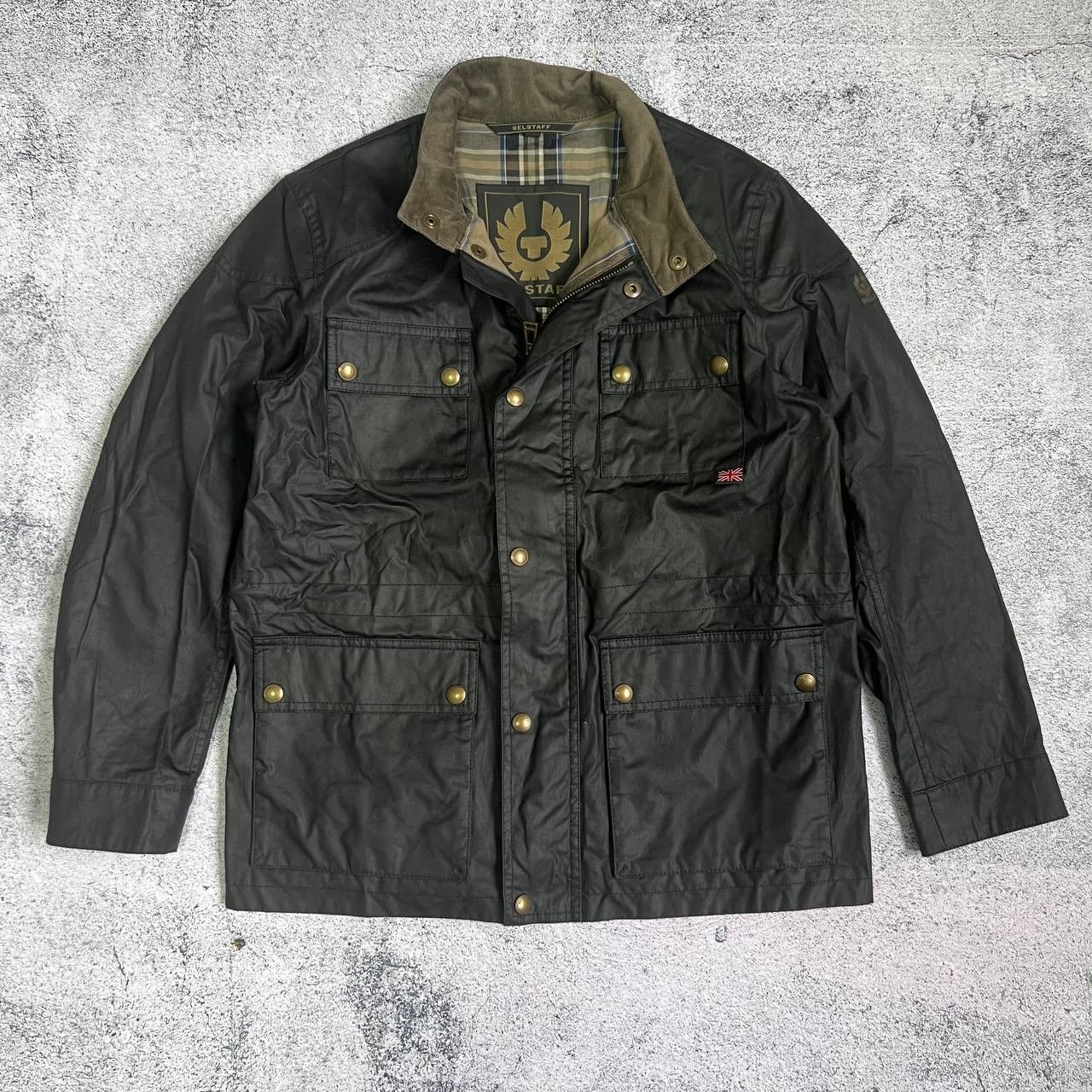 Belstaff Belstaff England Women's Waxed Cotton Jacket Brown Size 12 Size XL / US 12-14 / IT 48-50 - 1 Thumbnail