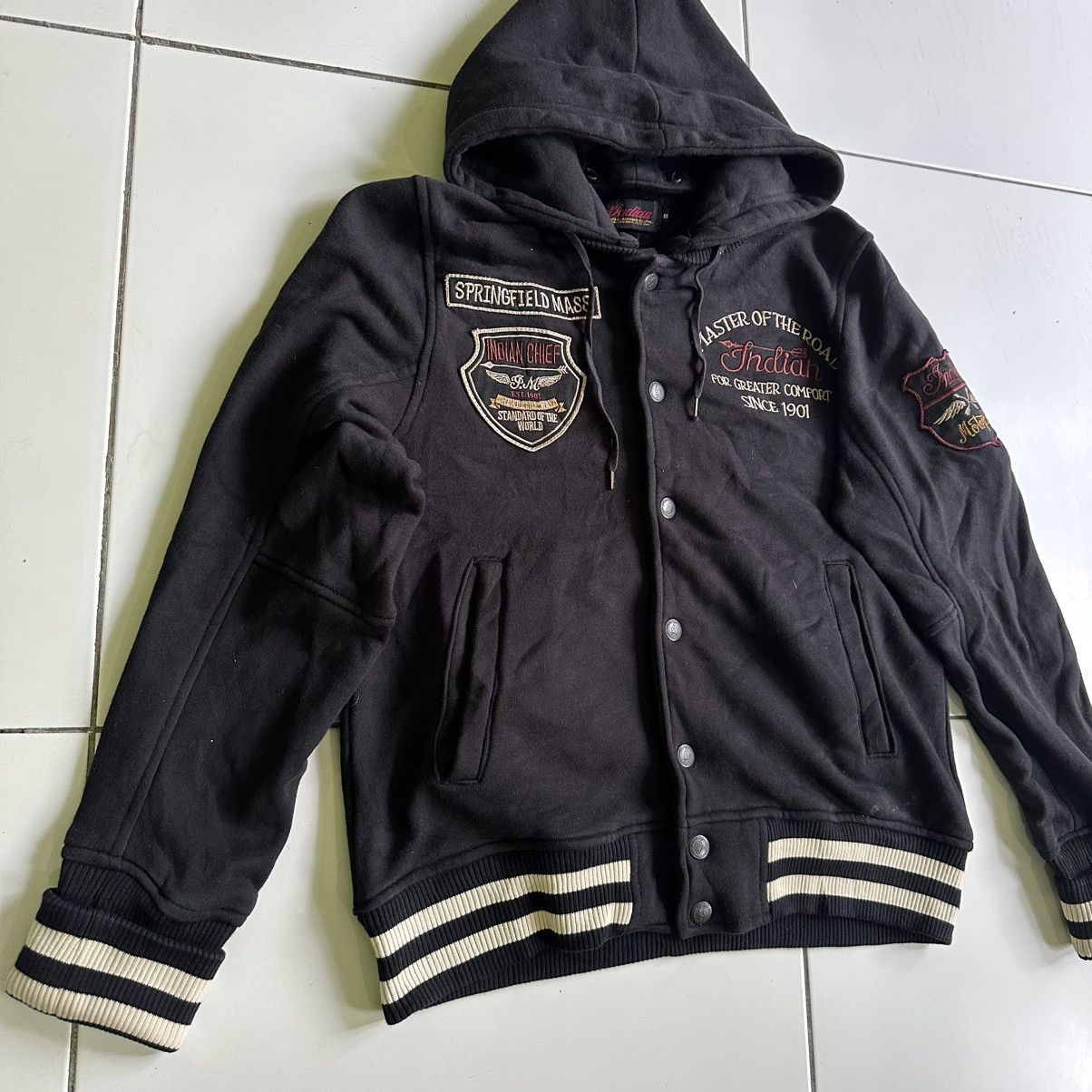Indian Motorcycle Vintage Indian Master of the Road Bomber Black Jackets Size US M / EU 48-50 / 2 - 3 Thumbnail