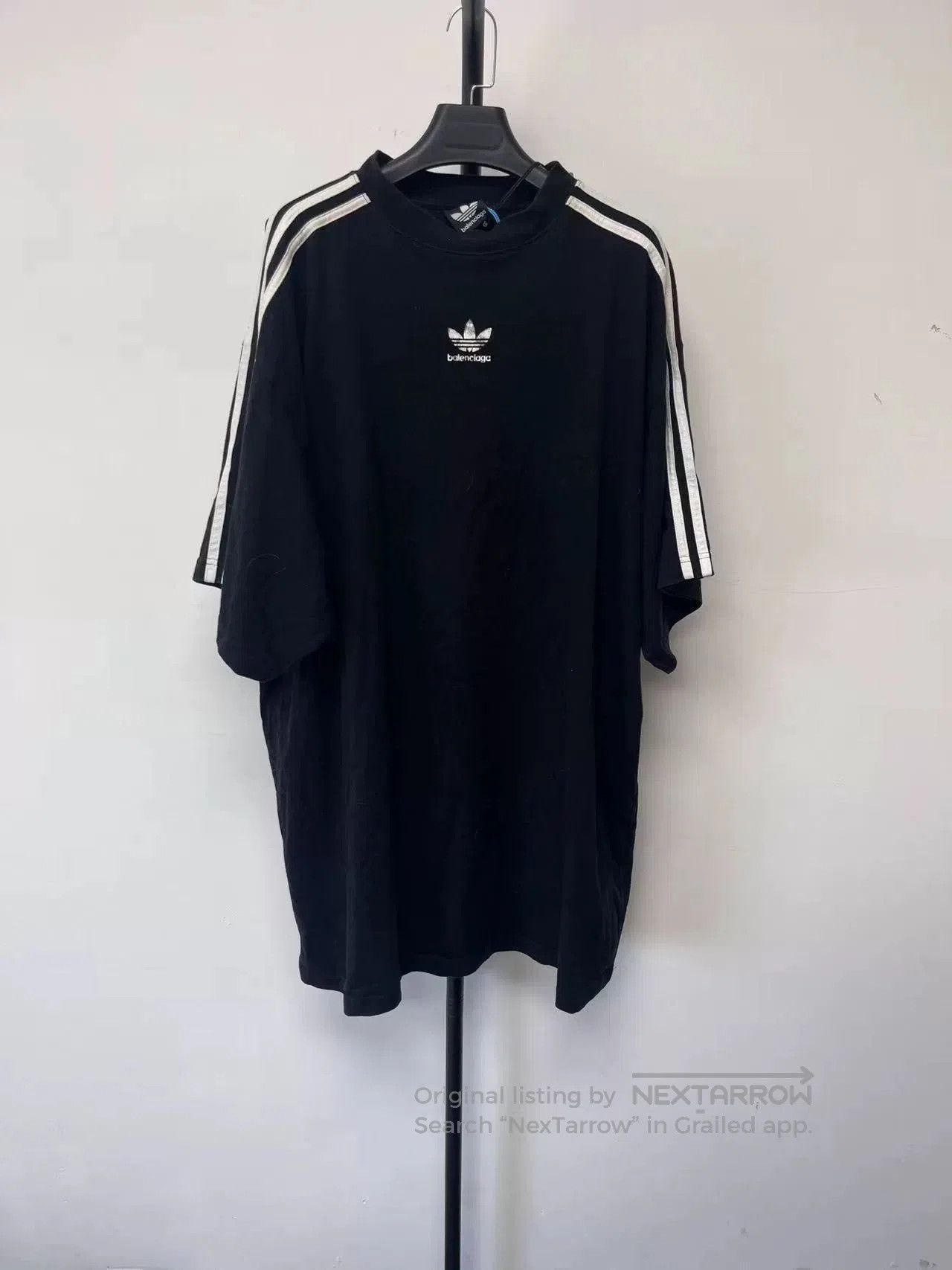 Balenciaga Balenciaga x adidas Logo Print Crewneck T-Shirt. Size US XL / EU 56 / 4 - 1 Thumbnail