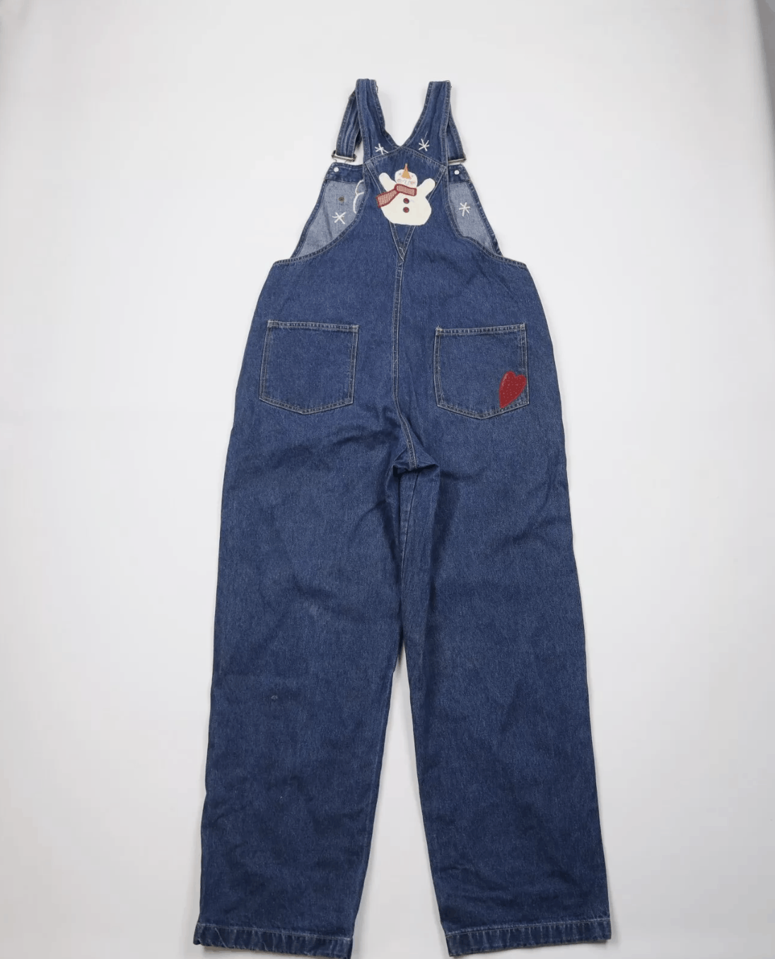 Vintage Vintage 90s Streetwear Distressed Christmas Denim Overalls Size 30" / US 8 / IT 44 - 6 Thumbnail