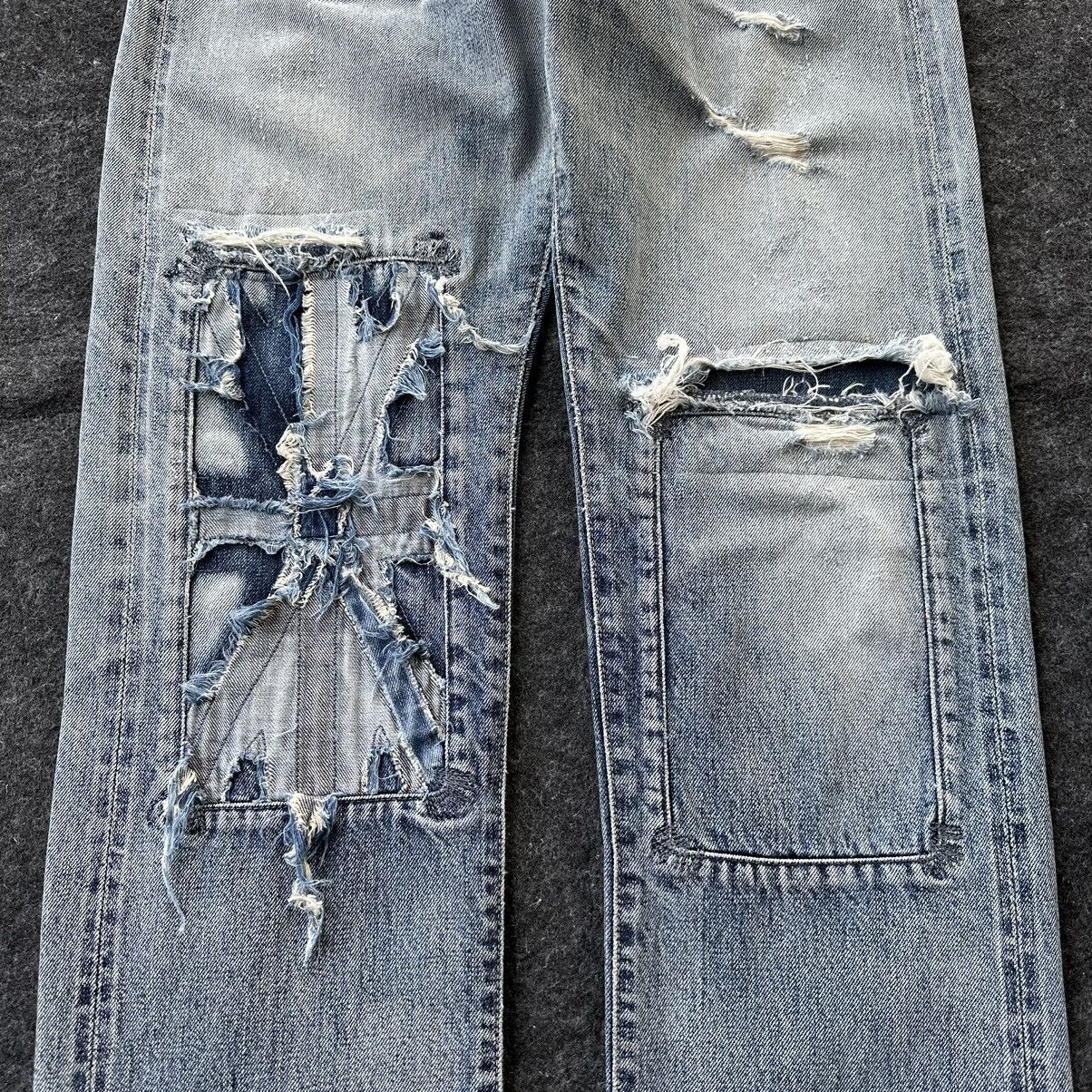 Paul Smith Red Ear Selvedge Faded Vintage Denim W29 D666 Size US 29 - 2 Thumbnail