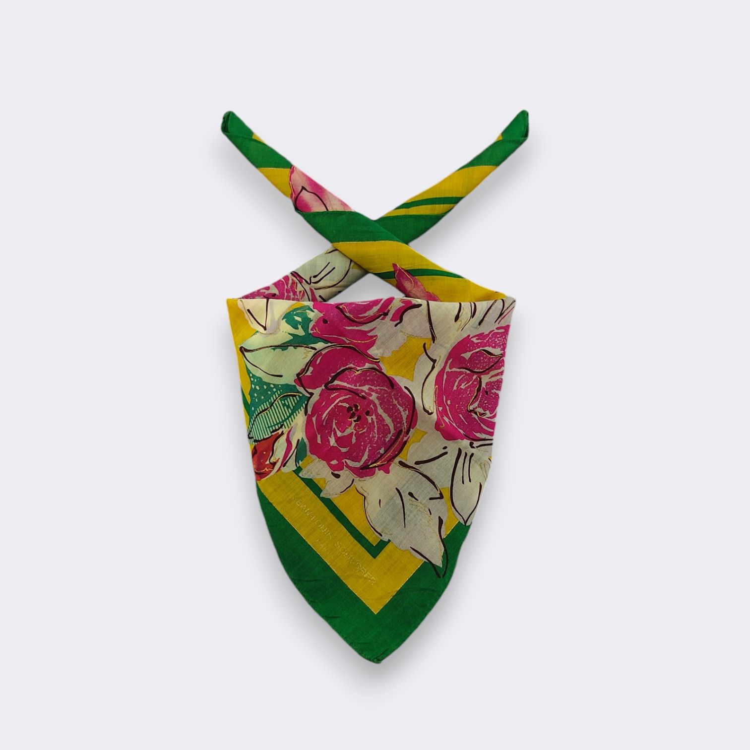 Jean-Louis Scherrer Vintage Jean Louis Scherrer Handkerchief Neckerchief H207G Size ONE SIZE - 1 Thumbnail