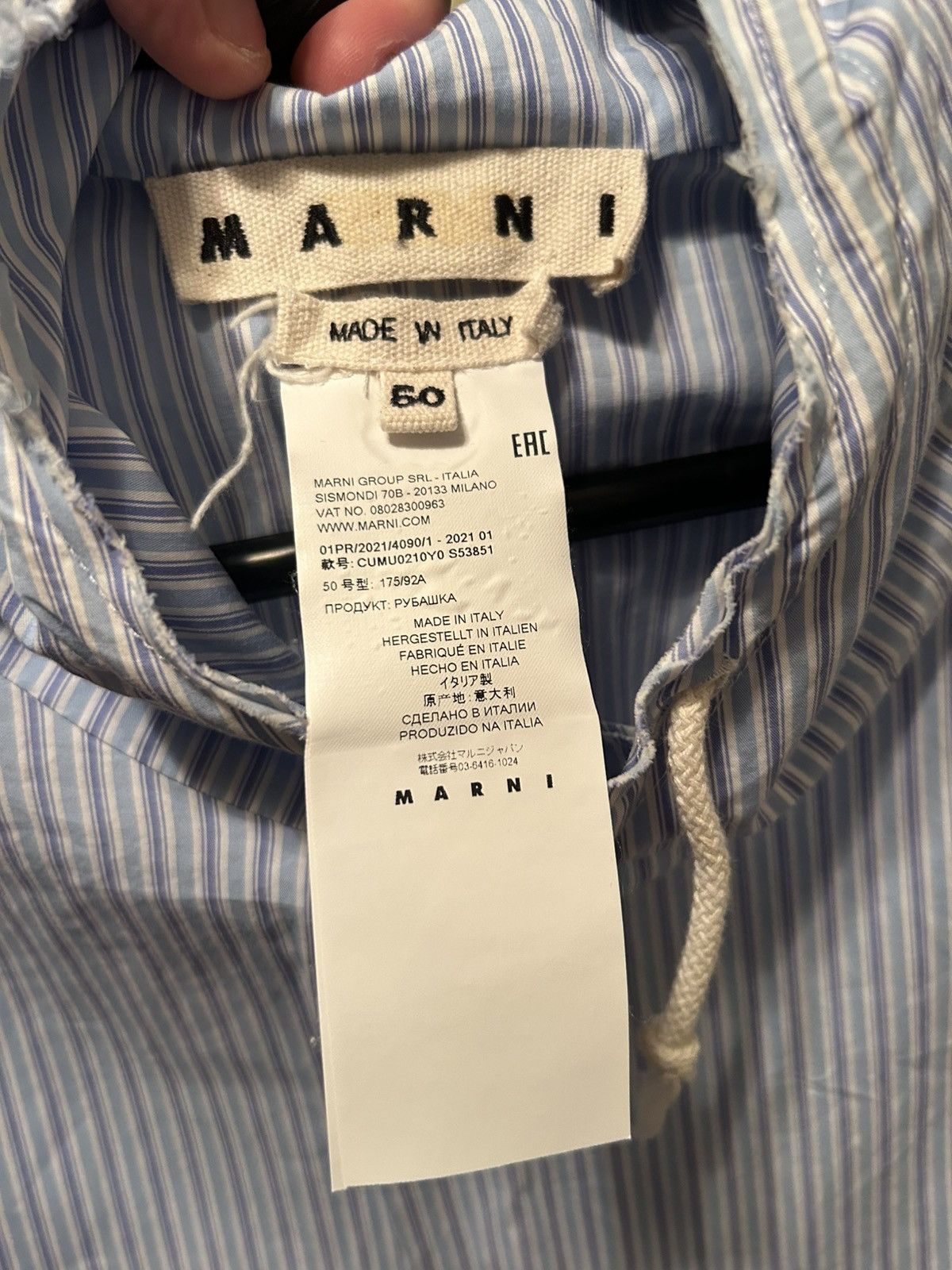 Marni Marni Hoodie Long Sleeve Shirt XL Size US XL / EU 56 / 4 - 3 Thumbnail