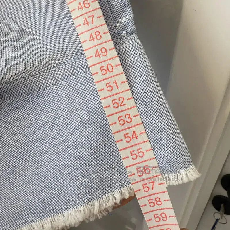 Thom Browne Thom Browne Light Blue Striped Long Sleeve Shirt . Size US S / EU 44-46 / 1 - 8 Thumbnail