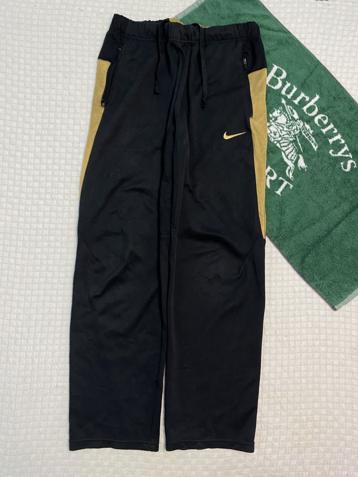 NOCTA × Nike 💥 VINTAGE NIKE 90S BAGGY WIDE LEG SWOOSH TRACK PANTS Y2K Size US 28 / EU 44 - 1 Thumbnail
