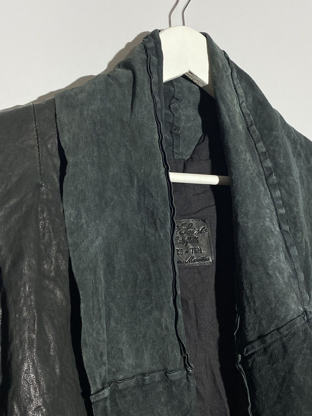 Allsaints Vintage All Saints Tilbury Leather Jacket Rare Avant Garde Size M / US 6-8 / IT 42-44 - 4 Thumbnail