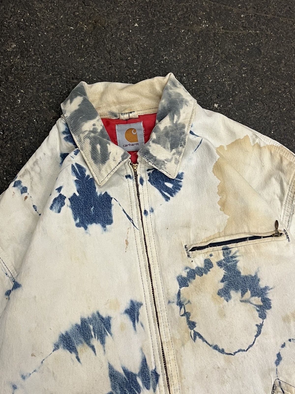 Carhartt Carhartt Detroit rare acid wash jacket hype rare workwear Size US L / EU 52-54 / 3 - 7 Thumbnail