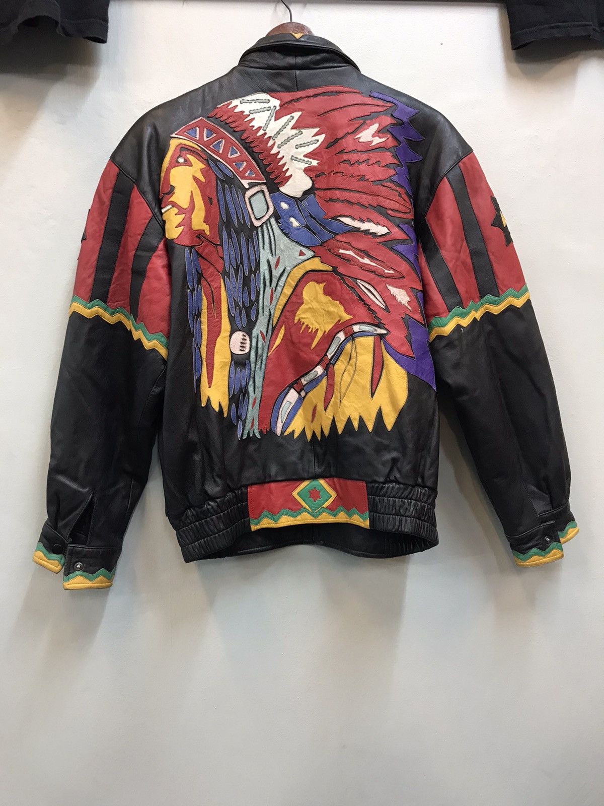Vintage Vintage Native american indiana leather jacket Size US L / EU 52-54 / 3 - 2 Thumbnail