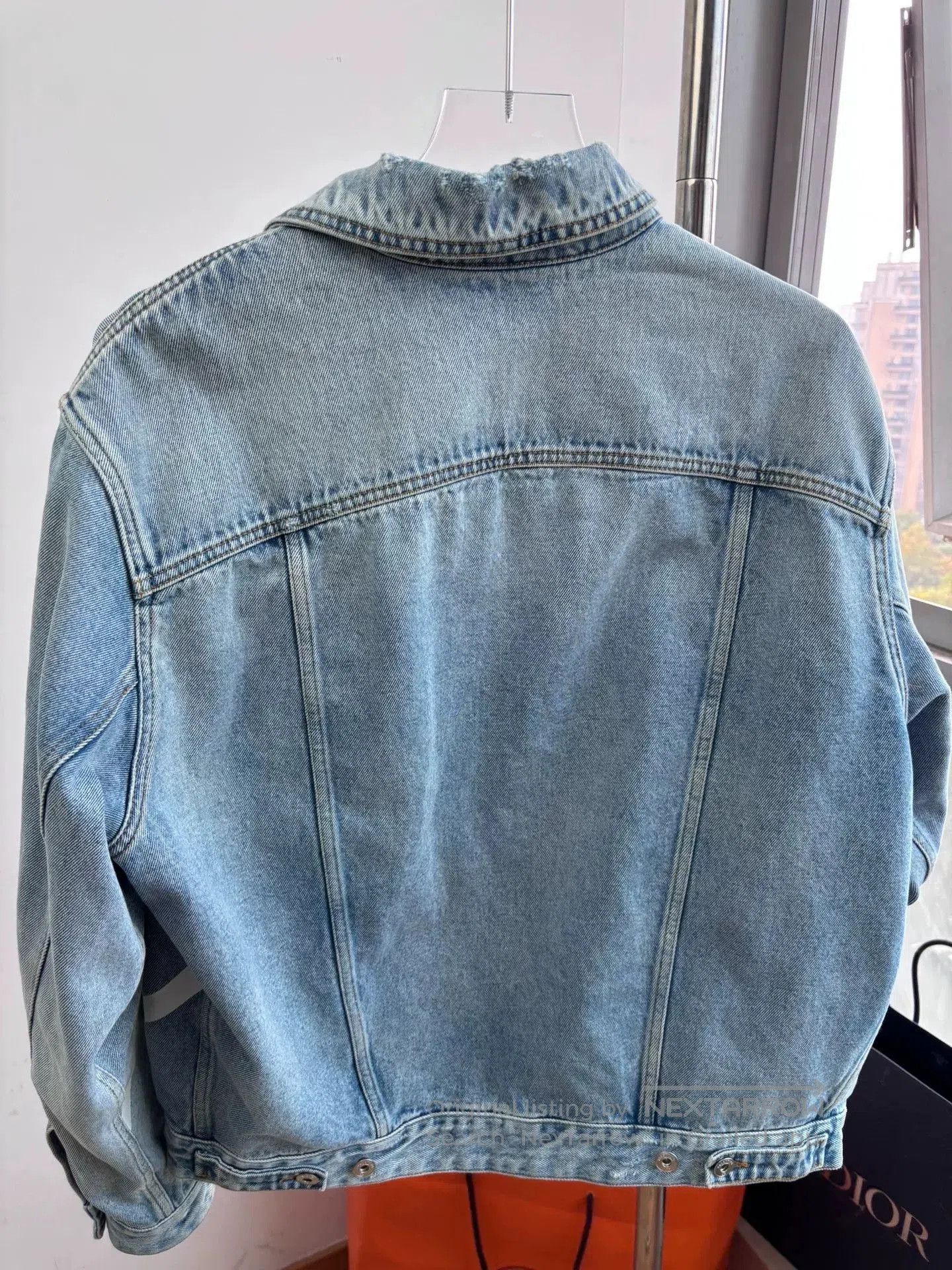 Valentino Valentino Light Blue Denim Jacket V Print. Size US S / EU 44-46 / 1 - 4 Thumbnail