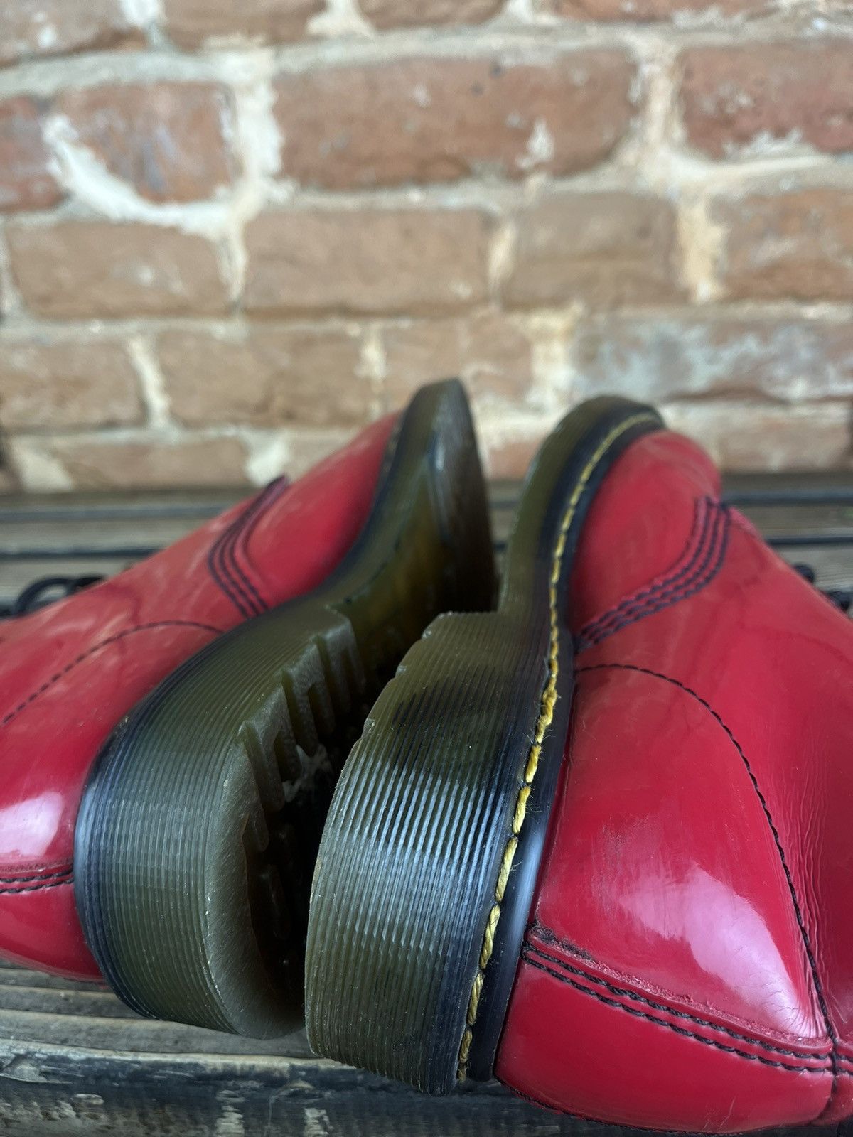 Dr. Martens 🏴󠁧Dr.Martens 1460 W vintage boots shoes red leather punk Size US 9 / IT 39 - 10 Thumbnail