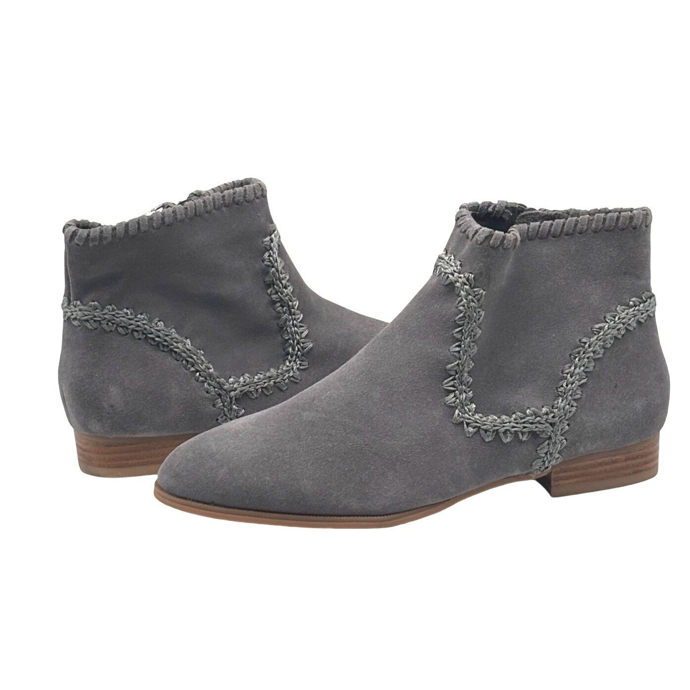 Jack Rogers Jack Rogers Gemma Suede Ankle Booties, Gray, Size 5.5, M Size US 5.5 / IT 35.5 - 2 Thumbnail