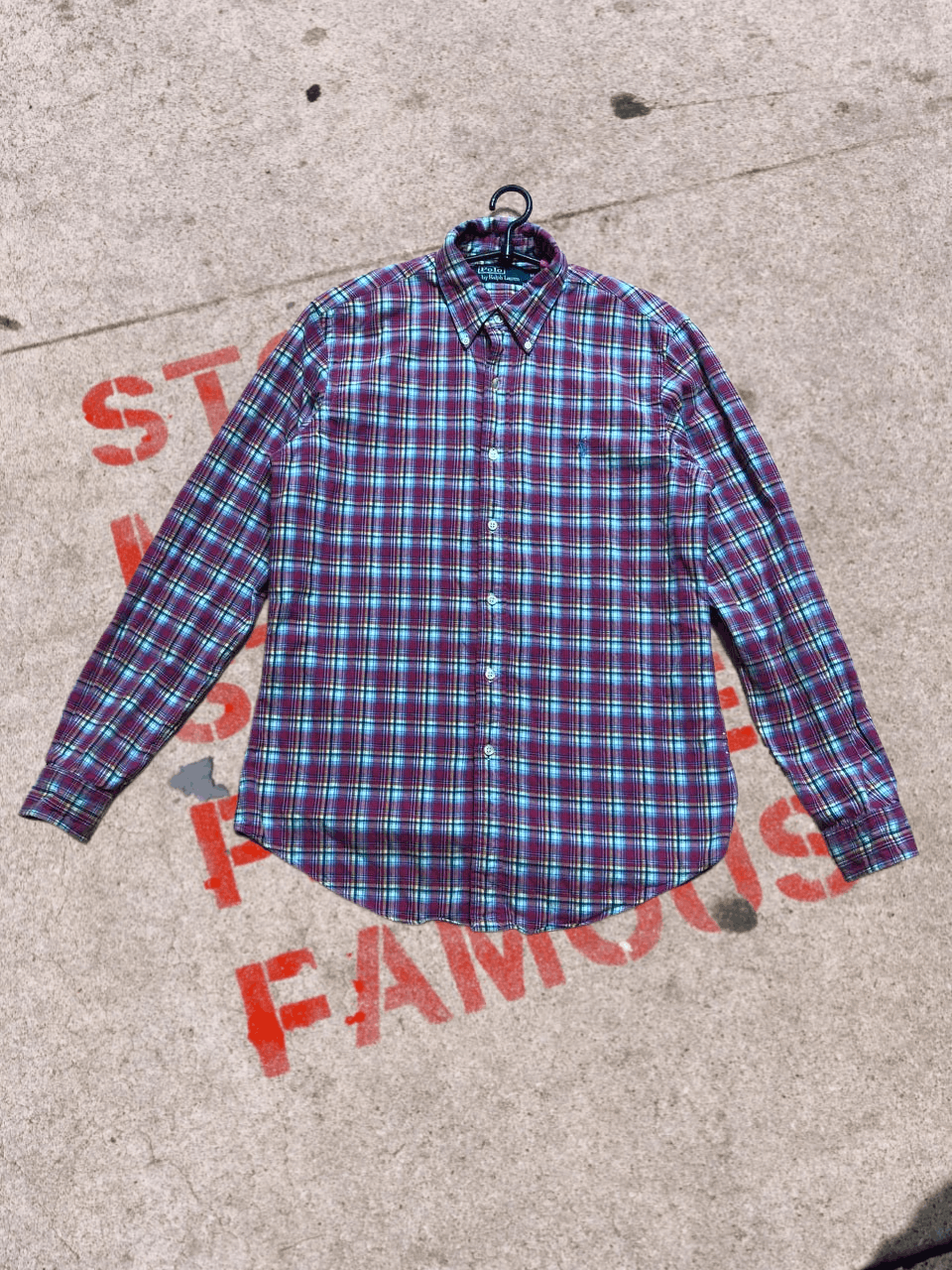 Polo Ralph Lauren Vintage 2000s Polo Ralph Lauren Check Pony Button Up Shirt Size US M / EU 48-50 / 2 - 1 Thumbnail