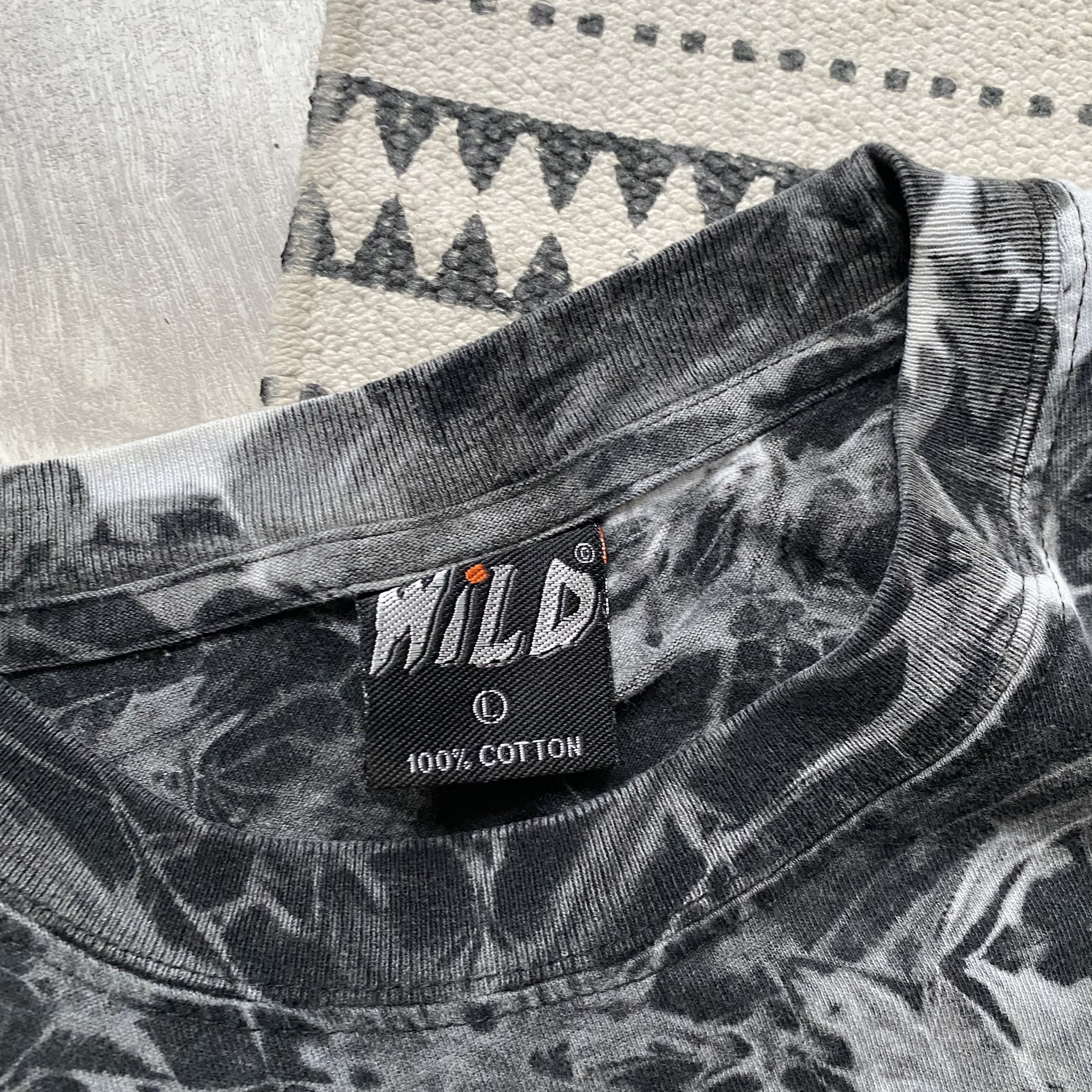 Expert Horror 💀Vintage 90s Horror Skull tee Wild Rock band Tie dye Size US L / EU 52-54 / 3 - 5 Thumbnail
