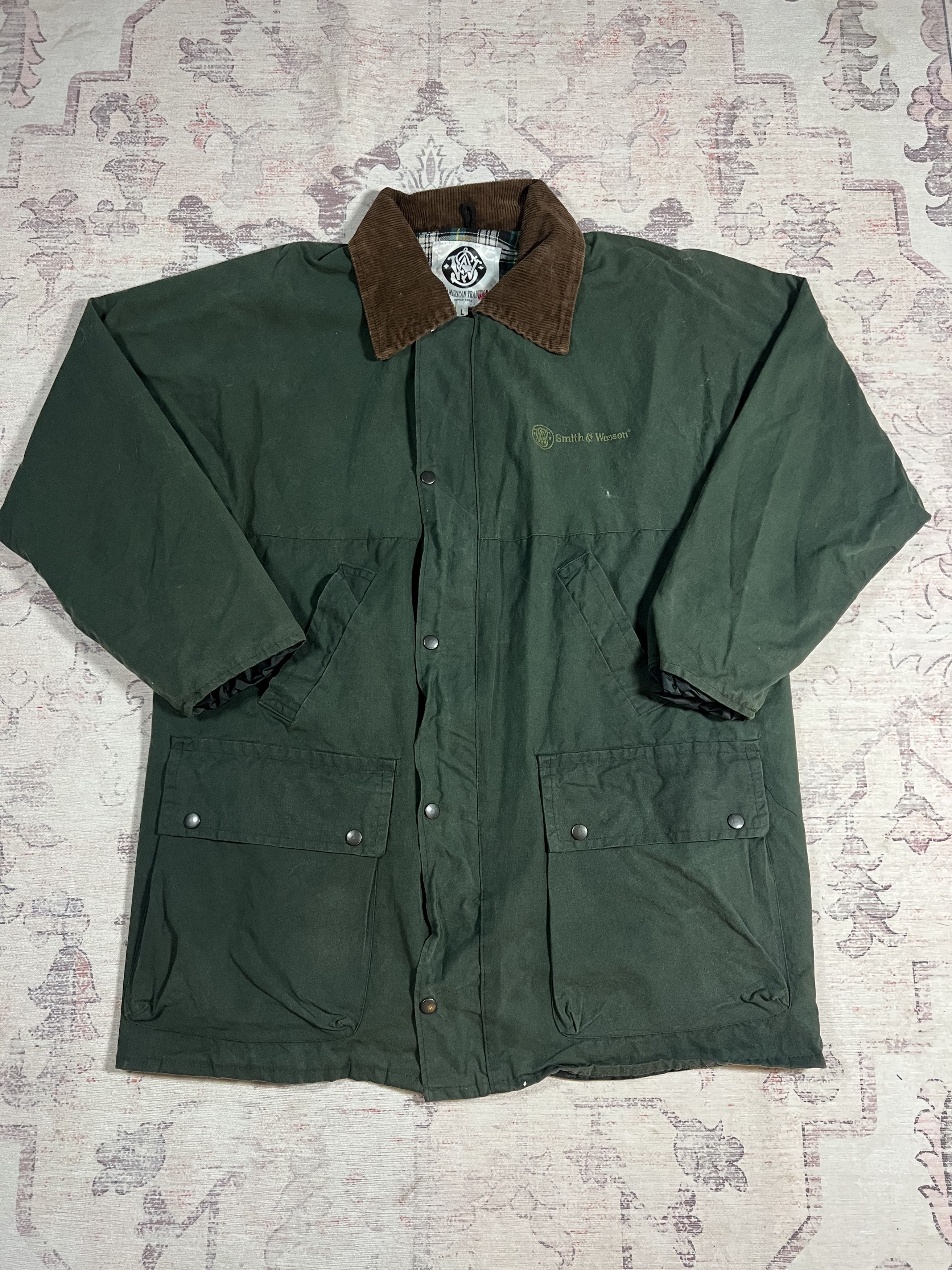 Designer Vintage 90s Faded Smith and Wesson Workwear Detroit Jacket Size US L / EU 52-54 / 3 - 2 Thumbnail