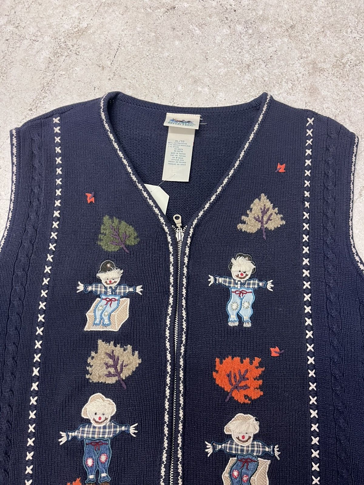 Vintage Vintage scarecrow knit vest Size US XL / EU 56 / 4 - 1 Thumbnail