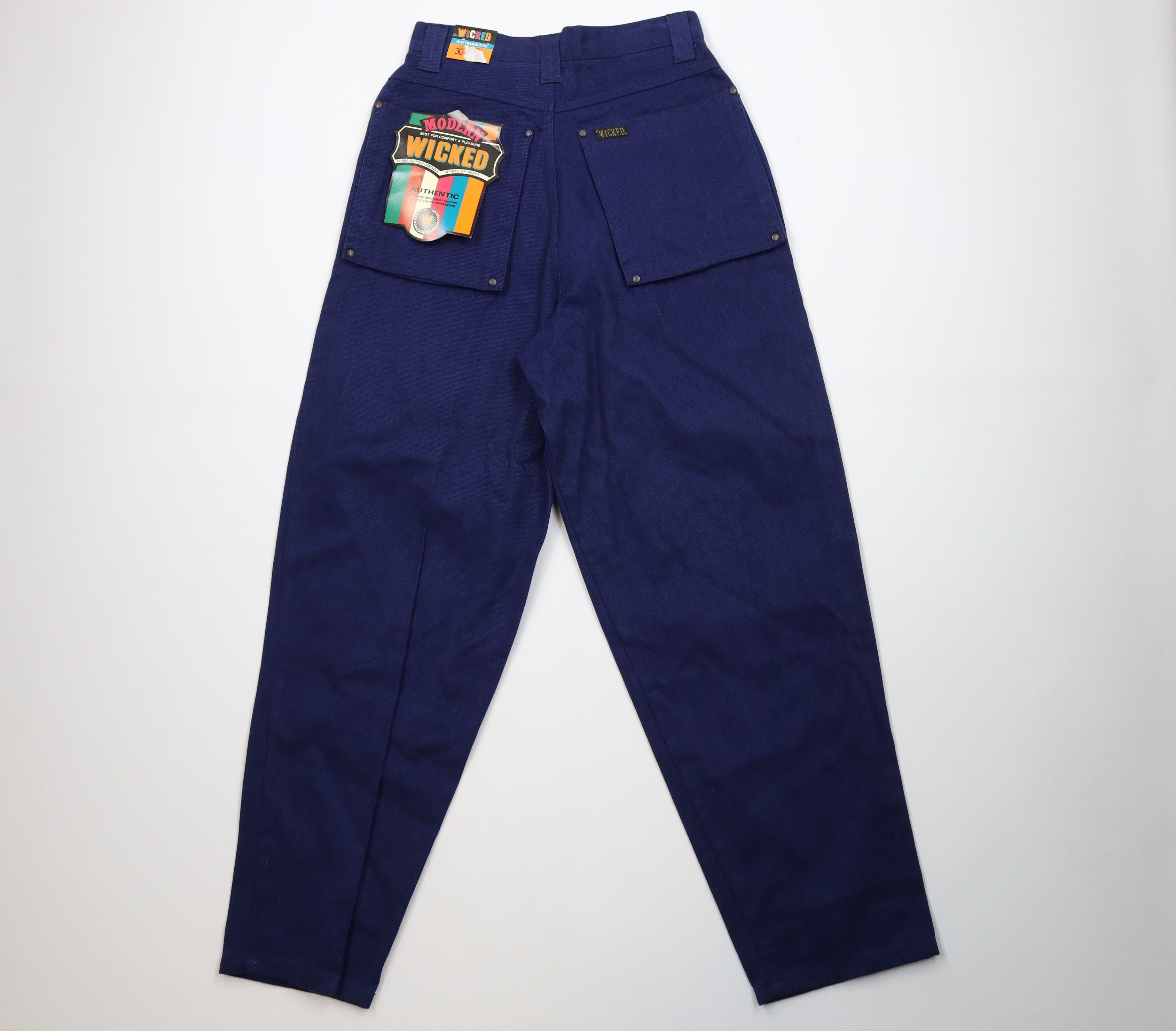 Vintage Deadstock Vintage 90s Streetwear Trim Baggy Big Pocket Jeans Size US 30 / EU 46 - 10 Thumbnail