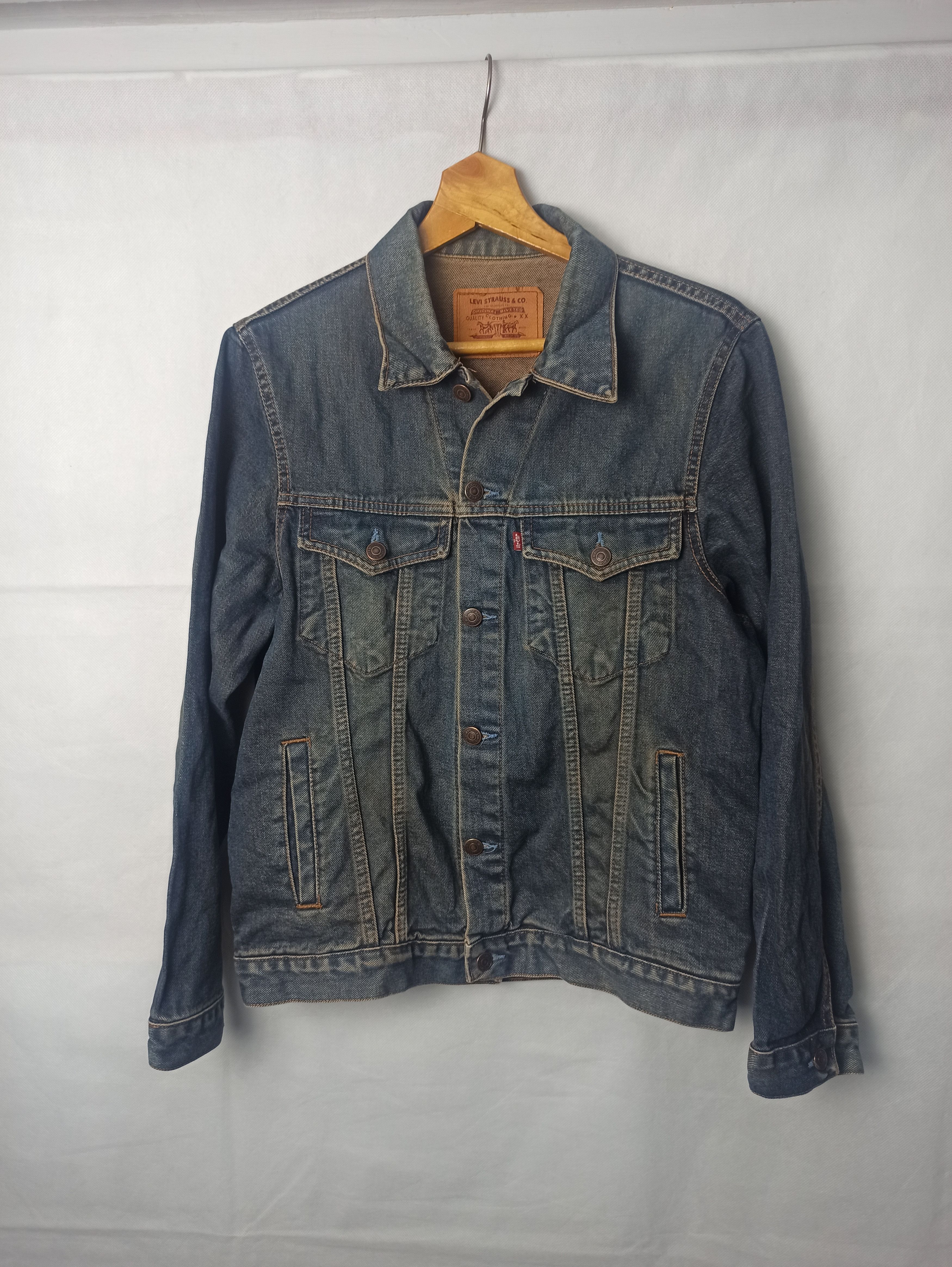 Image of Levis x Retro Jacket Vintage Levi's Denim Jacket in Blue, Men's (Size Small)