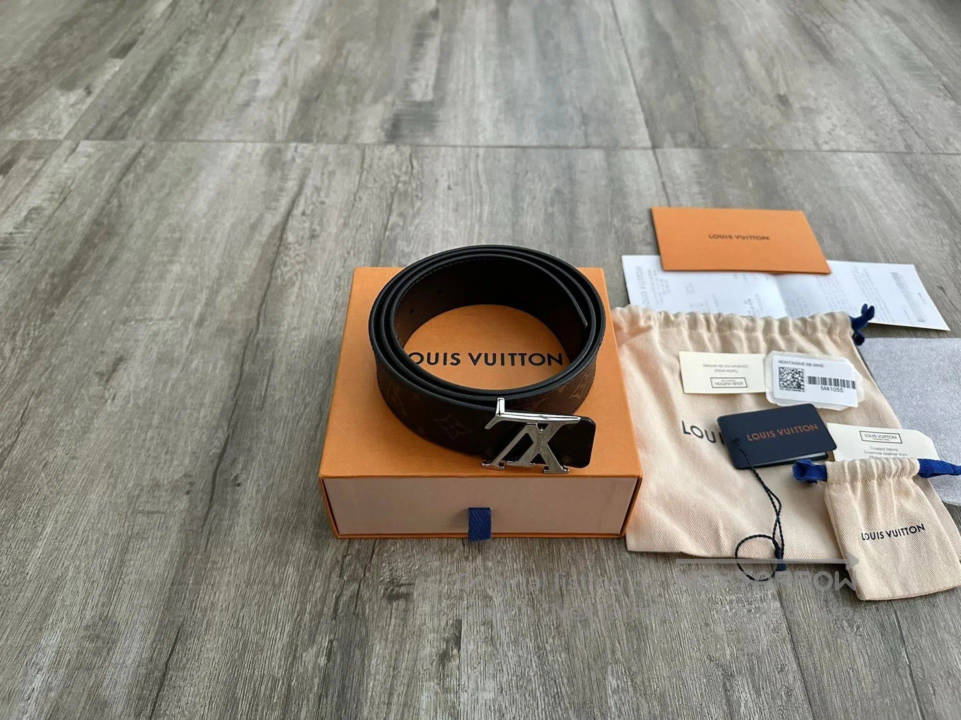 Louis Vuitton louis vuitton logo leather belt for men. Size ONE SIZE - 2 Thumbnail