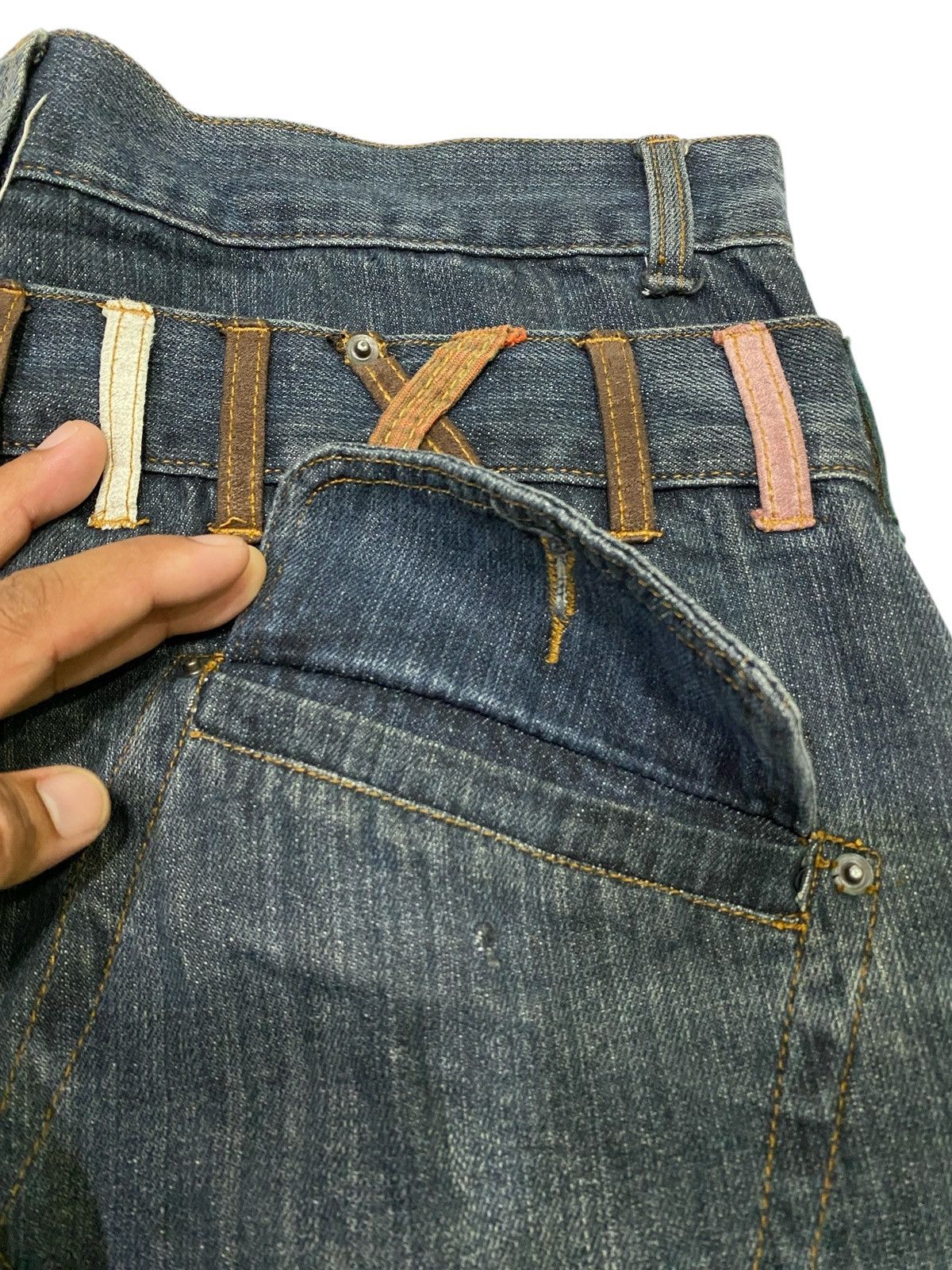 Japanese Brand Japanese Brand X Agate label ppfm style double knee jeans Size US 34 / EU 50 - 17 Thumbnail