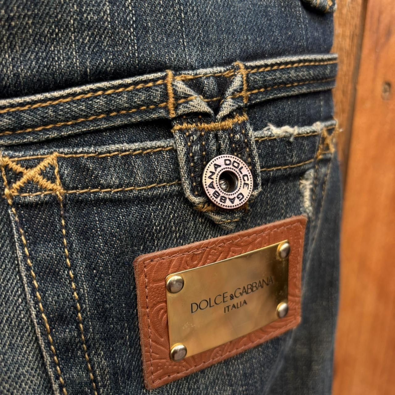 Dolce & Gabbana Dolce & Gabbana Denim Mini Skirt D&G Y2K Size 27" / US 4 / IT 40 - 5 Thumbnail