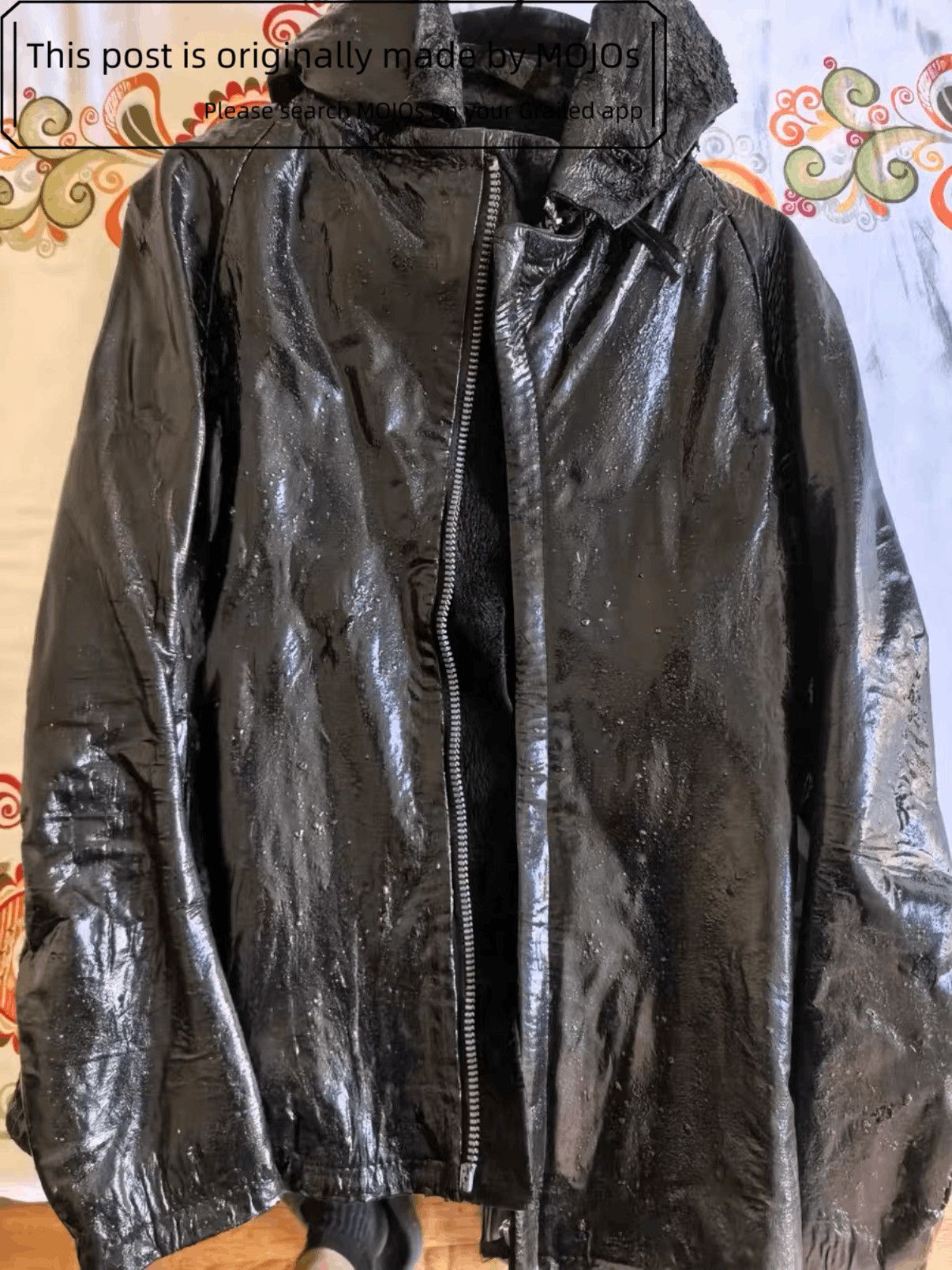 Boris Bidjan Saberi Boris Bidjan Saberi Waxed Leather Jacket mojos2124110 Size US M / EU 48-50 / 2 - 1 Thumbnail