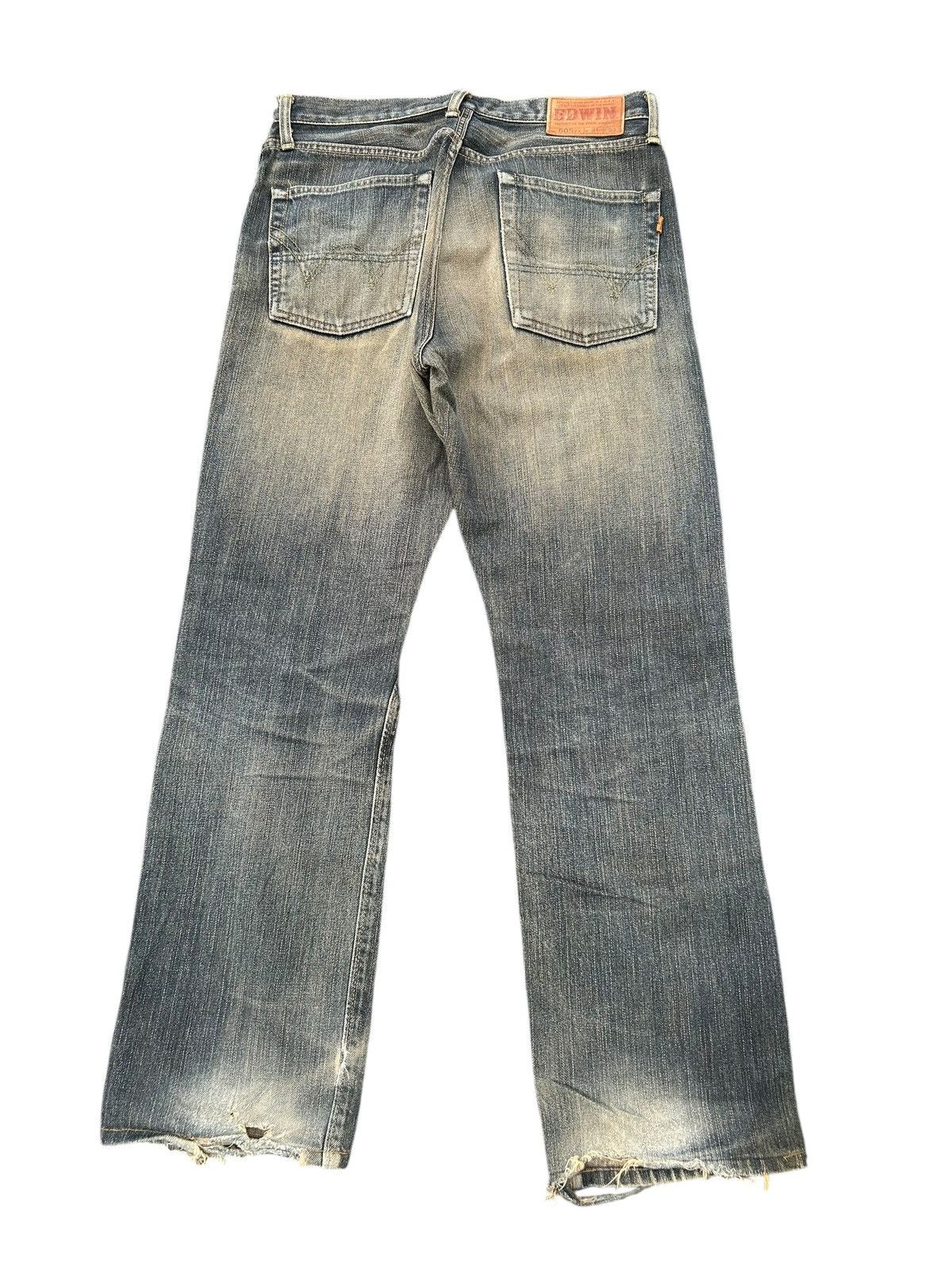 Japanese Brand × Kapital × Vintage Vintage Edwin Selvedge Distressed Denim Jeans Size US 32 / EU 48 - 11 Thumbnail