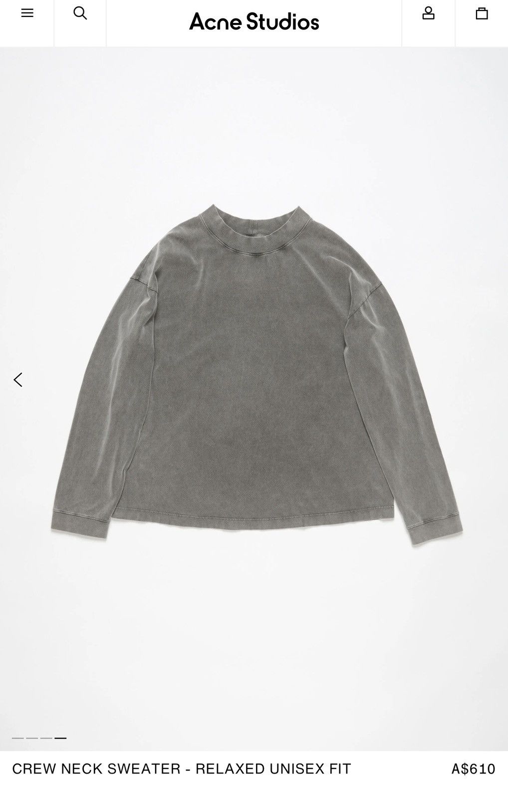 Acne Studios Acne studios long sleeve cropped tee Size US XS / EU 42 / 0 - 4 Thumbnail