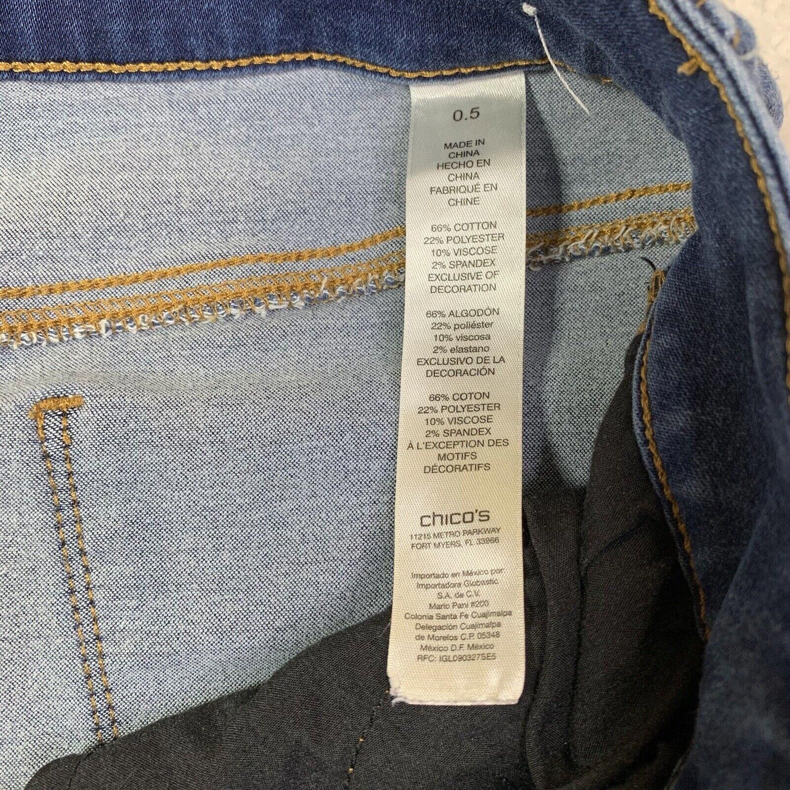 Chicos Chicos The Platinum Women's 0.5 (6) Jegging jeans Size 28" / US 6 / IT 42 - 10 Thumbnail