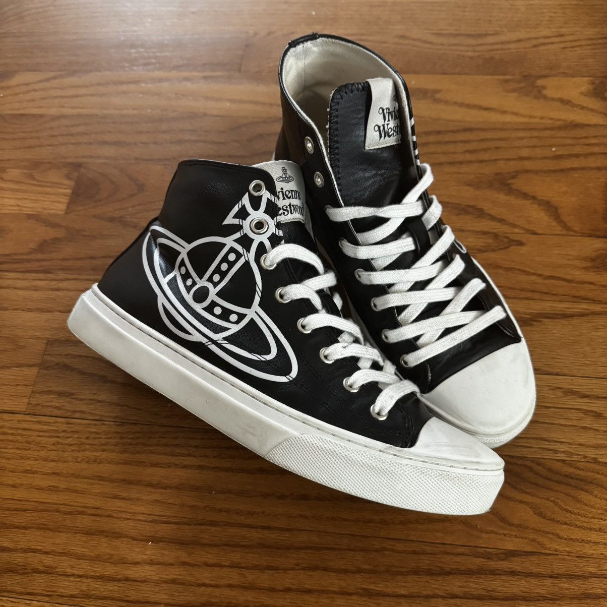 Vivienne Westwood Vivienne Westwood Plimsoll Hi-Top Sneakers Size US 7 / EU 40 - 1 Thumbnail
