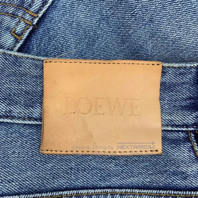 Loewe Loewe Blue washed cotton denim wide leg long pants Size 25" / US 0 / IT 36 - 6 Thumbnail