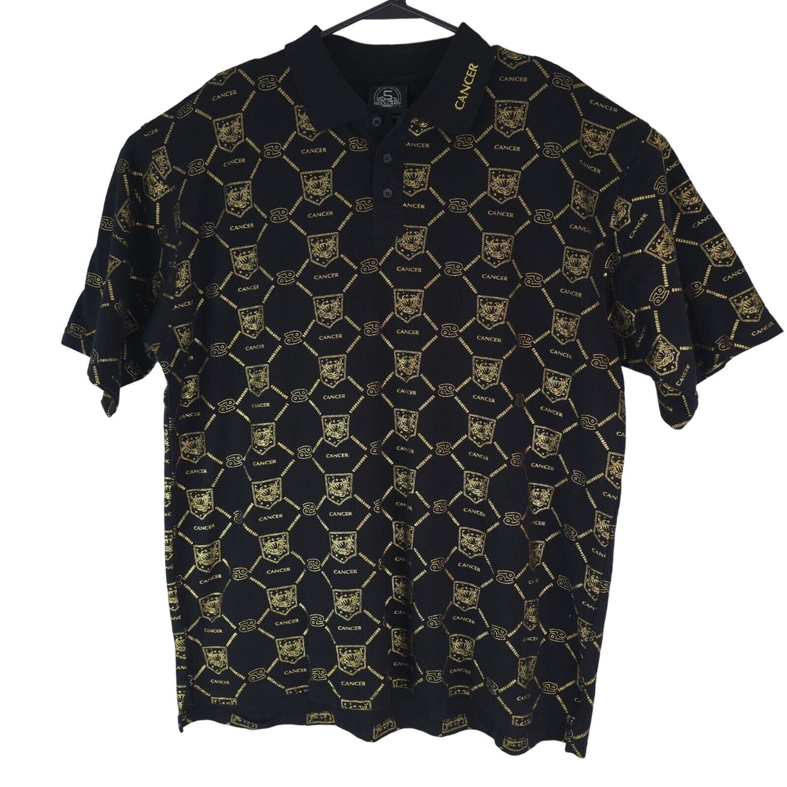 Soulland Soulland Polo Shirt XL Cancer Zodiac Astrology Celestial Y2K Size US XL / EU 56 / 4 - 1 Thumbnail