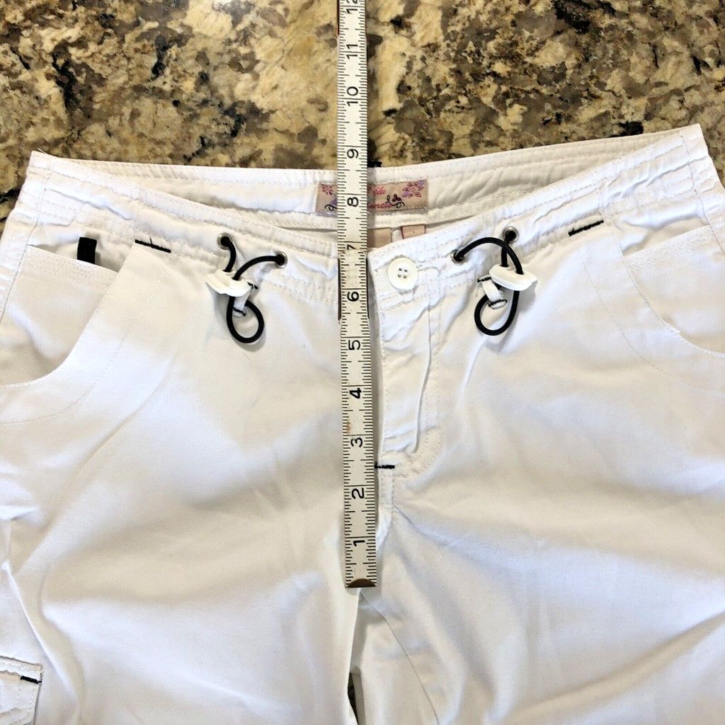 Other Size 1 Y2 Blu Womens Capri White Adjustable Waist Cargo Size 28" / US 6 / IT 42 - 5 Thumbnail