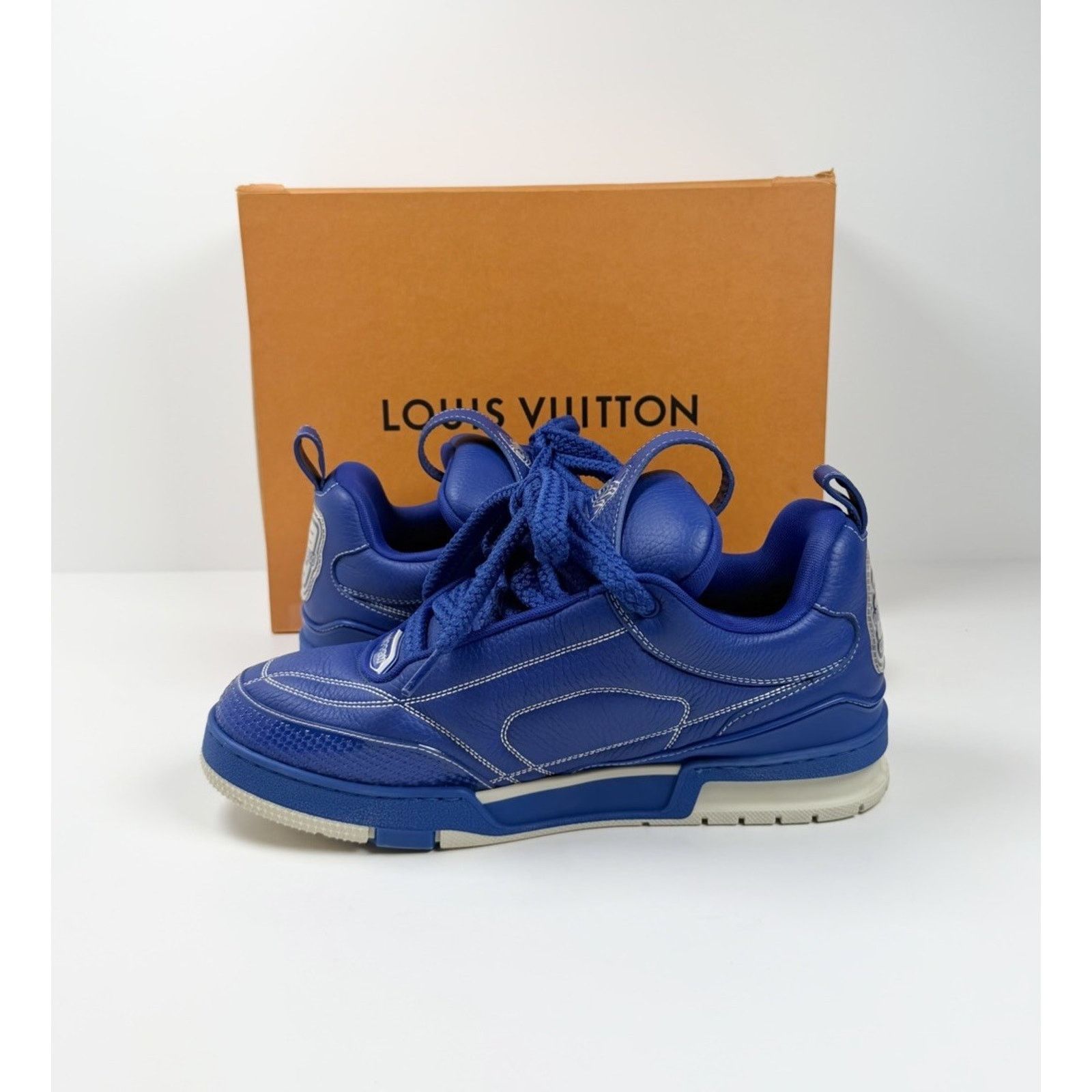 Louis Vuitton Size 9.5LV/10.5US - Louis Vuitton Skate Leather Sneakers Size US 10.5 / EU 43-44 - 6 Thumbnail
