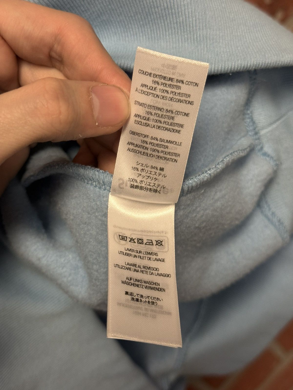 Supreme Supreme Back Logo Baby Blue Hoodie 2024 Size S Size US S / EU 44-46 / 1 - 9 Thumbnail