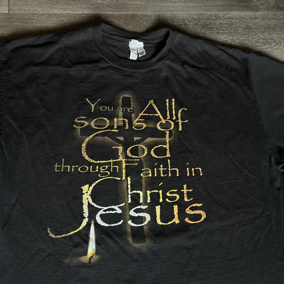 Vintage Vintage 2000s Jesus Christ Christian Religion Son of God Tee Size US XL / EU 56 / 4 - 2 Thumbnail