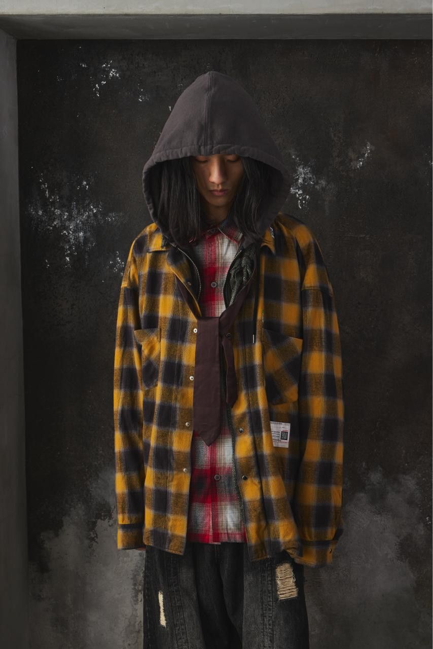Maison MIHARA YASUHIRO Maison MIHARA YASUHIRO Double Layered Check Shirt "Yellow" Size US L / EU 52-54 / 3 - 2 Thumbnail