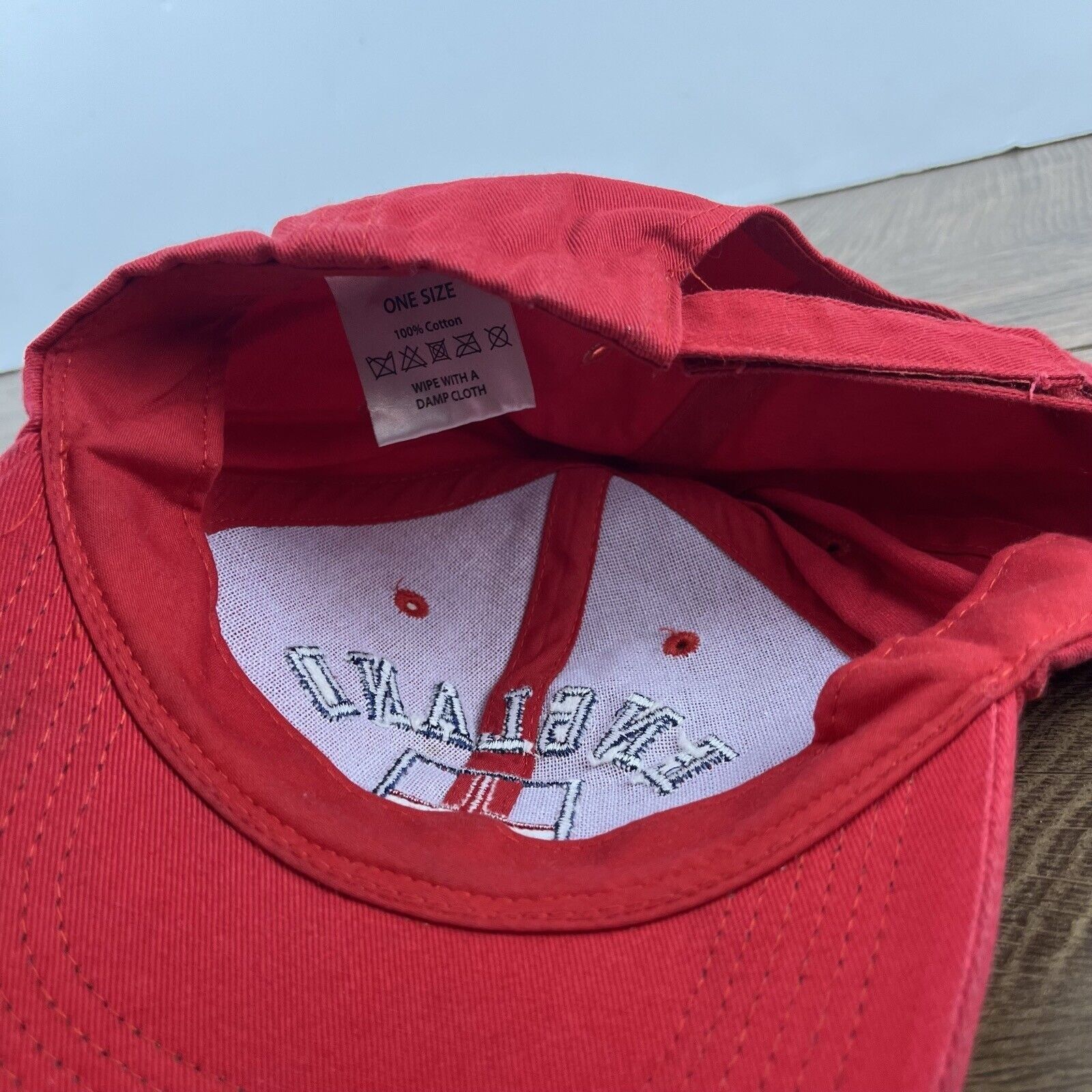 Other England Hat England Baseball Hat Red Adjustable Hat Red Adul Size ONE SIZE - 15 Thumbnail